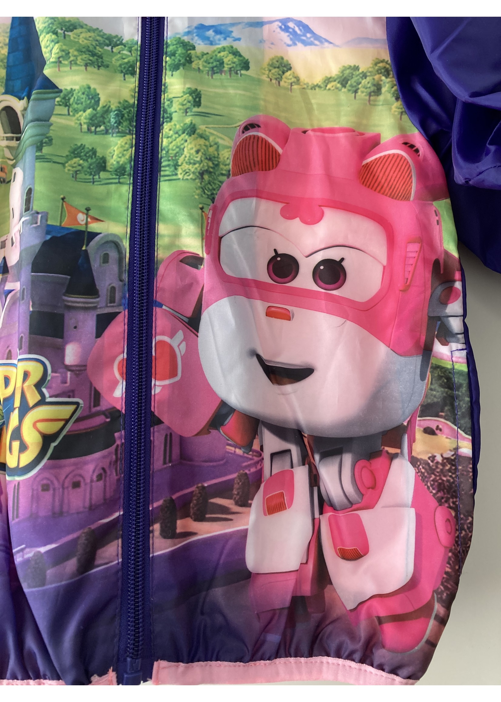 DC Comics SuperWings rain-wind jacket from DC Comics purple