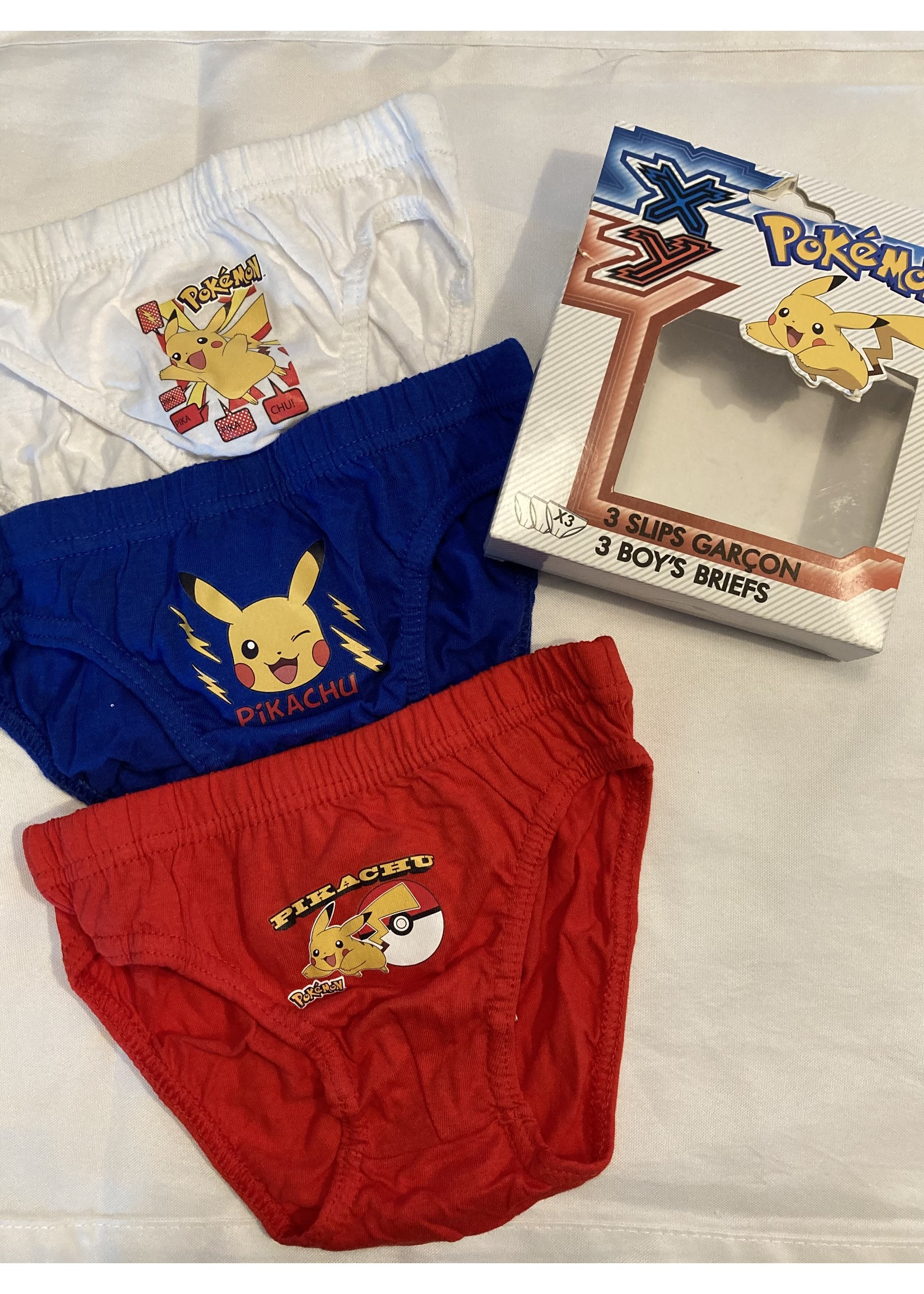 Pokemom Pokemon Pikachu briefs 3 pack