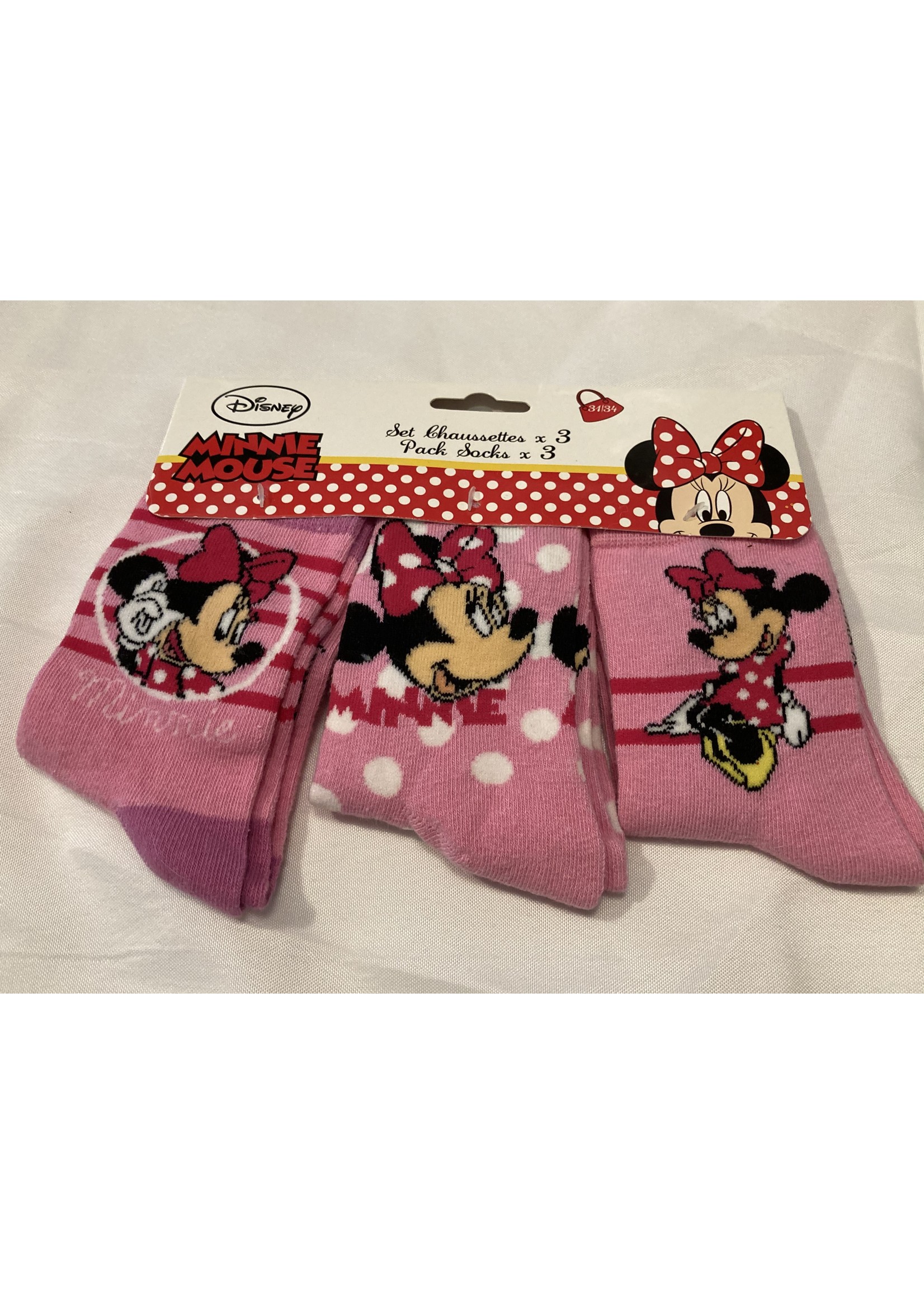 Disney Skarpetki z Myszką Minnie od Disney 3 pack