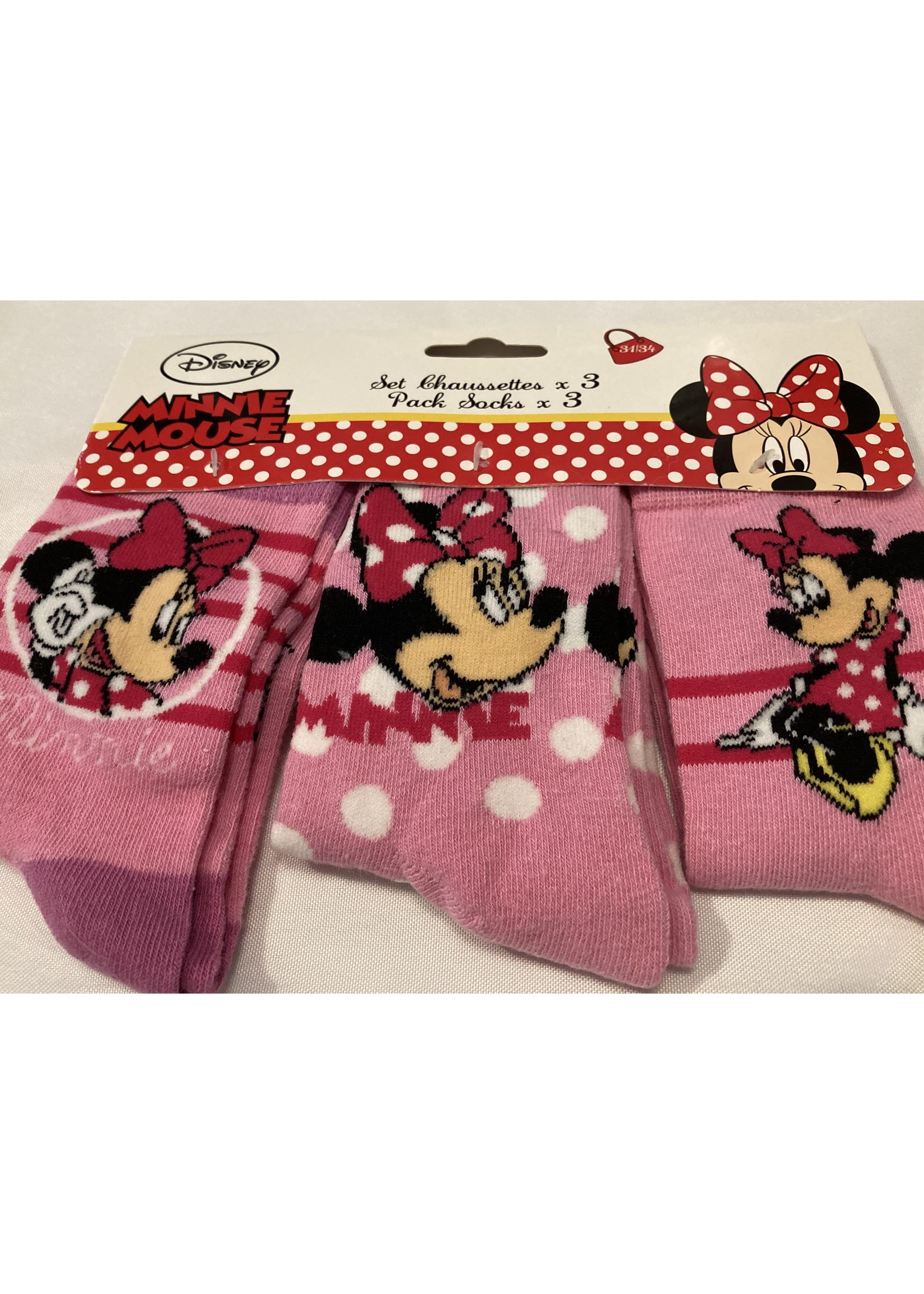 Disney Minnie Mouse socks from Disney 3 pack