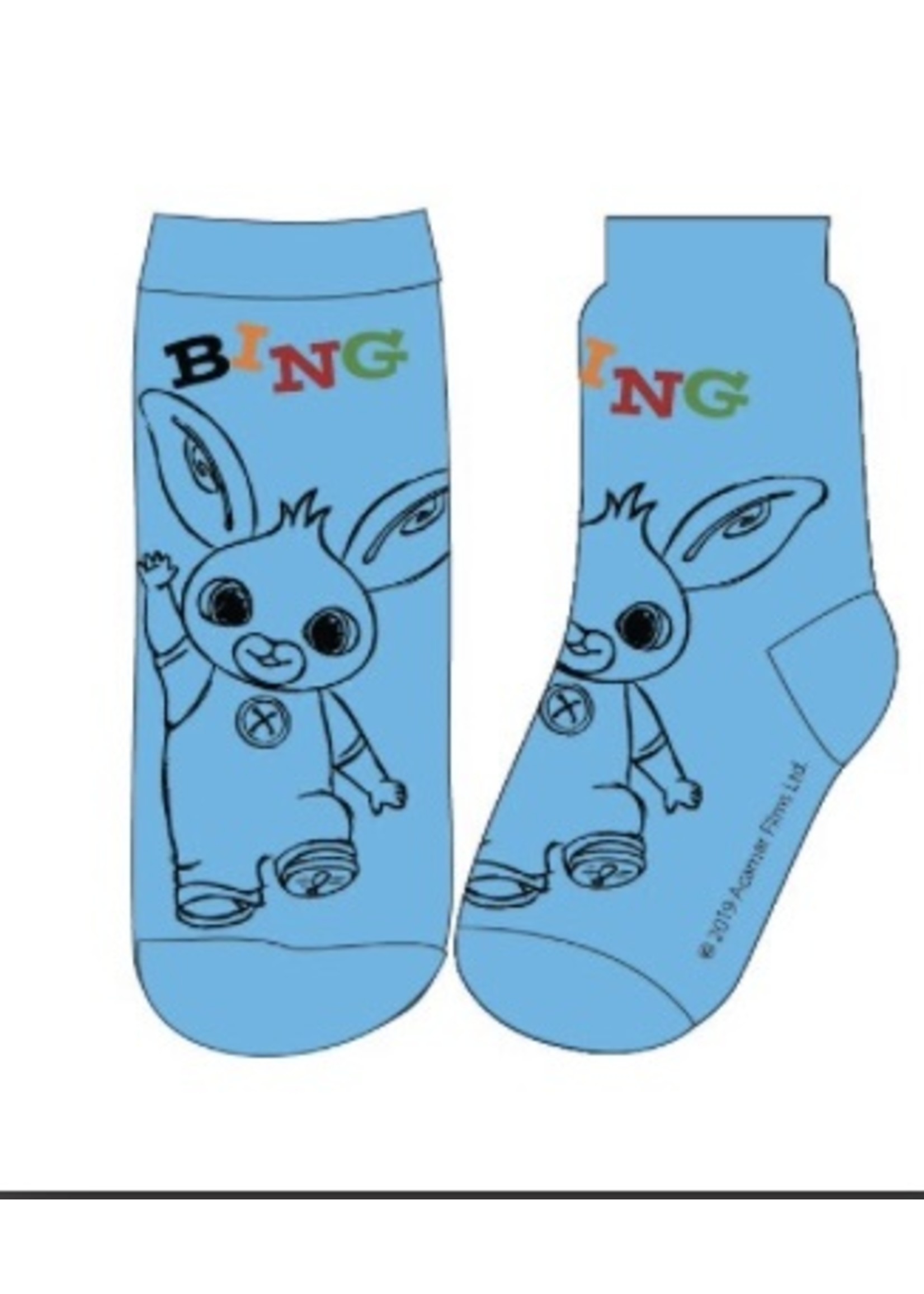 Bing Konijntje Bing sokken van Bing blauw