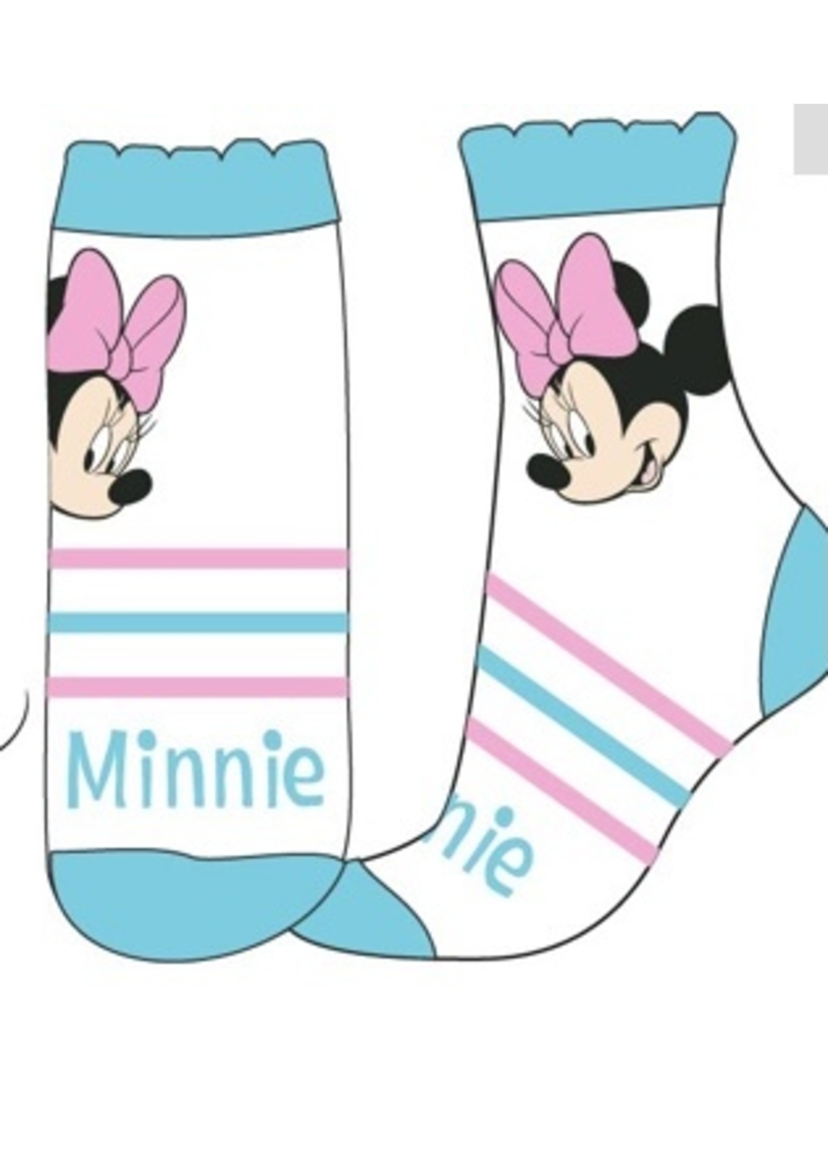 Disney Skarpetki z Myszką Minnie z Disneya biało-niebieskie