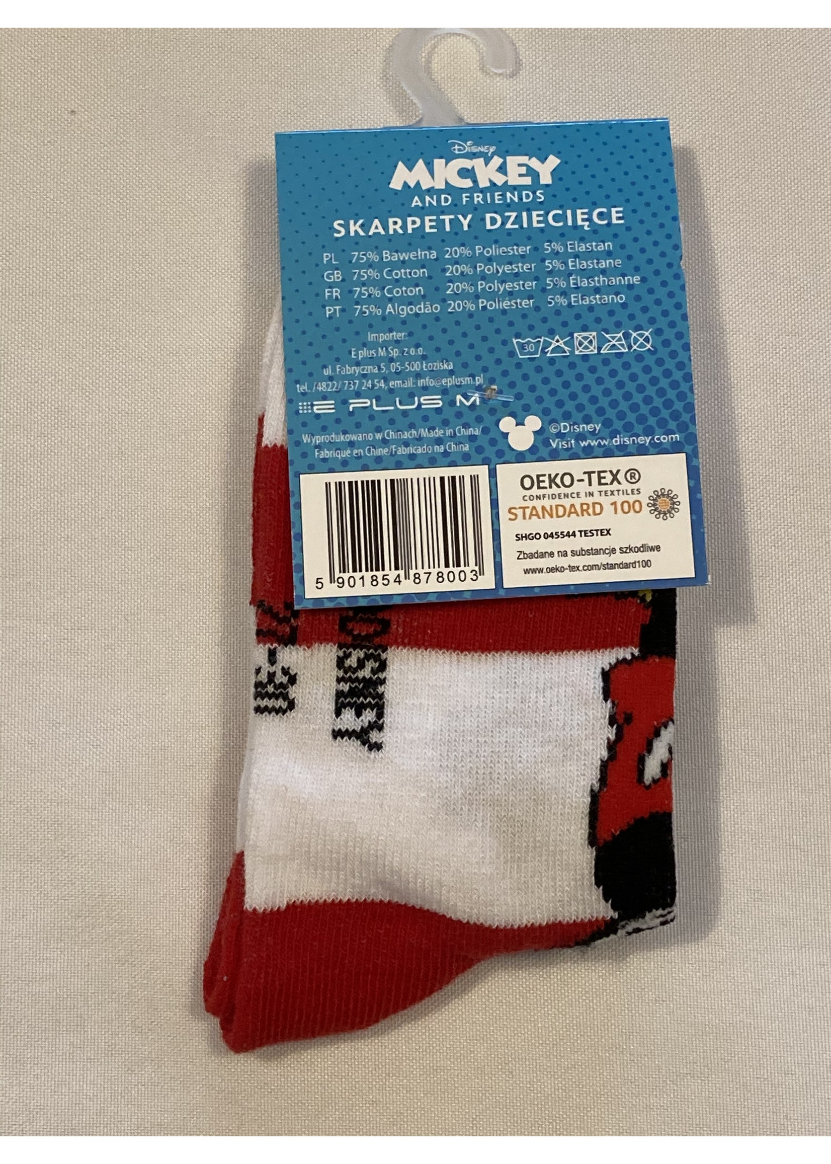 Disney Mickey Mouse sokken van Disney wit-rood