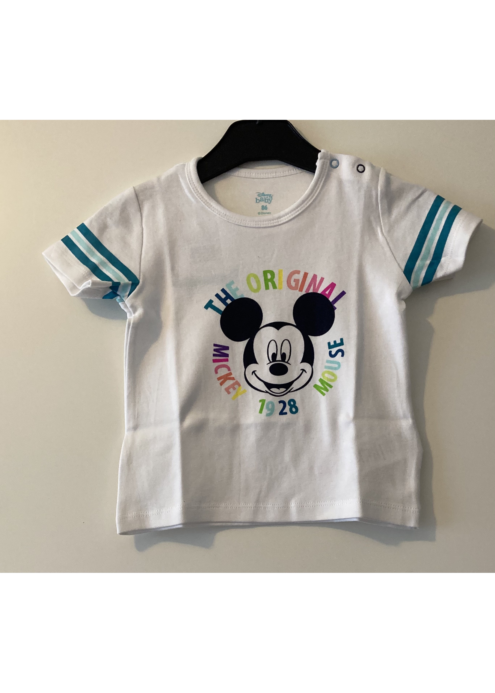 Disney baby Mickey Mouse T-shirt van Disney baby wit