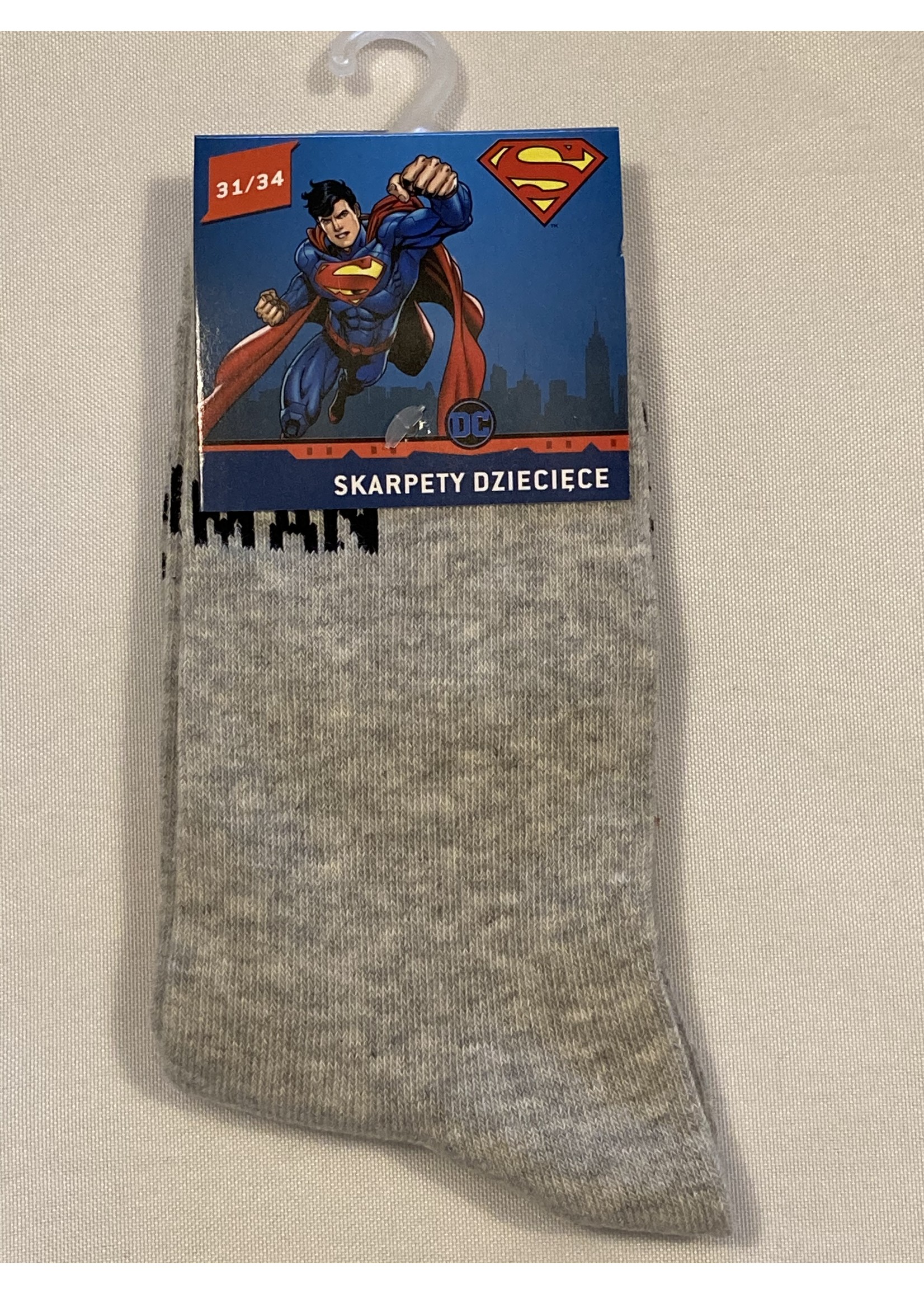 DC Comics Superman socks from DC Comics gray