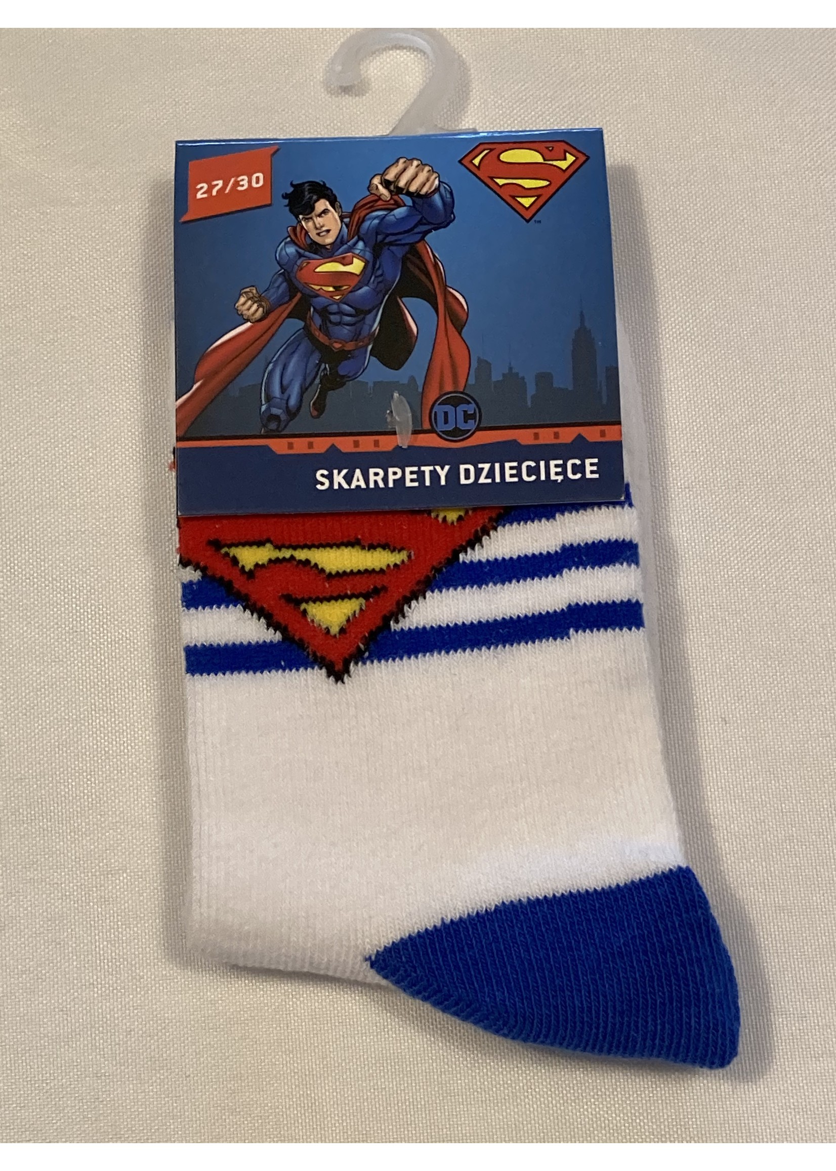 DC Comics Superman socks from DC Comics white