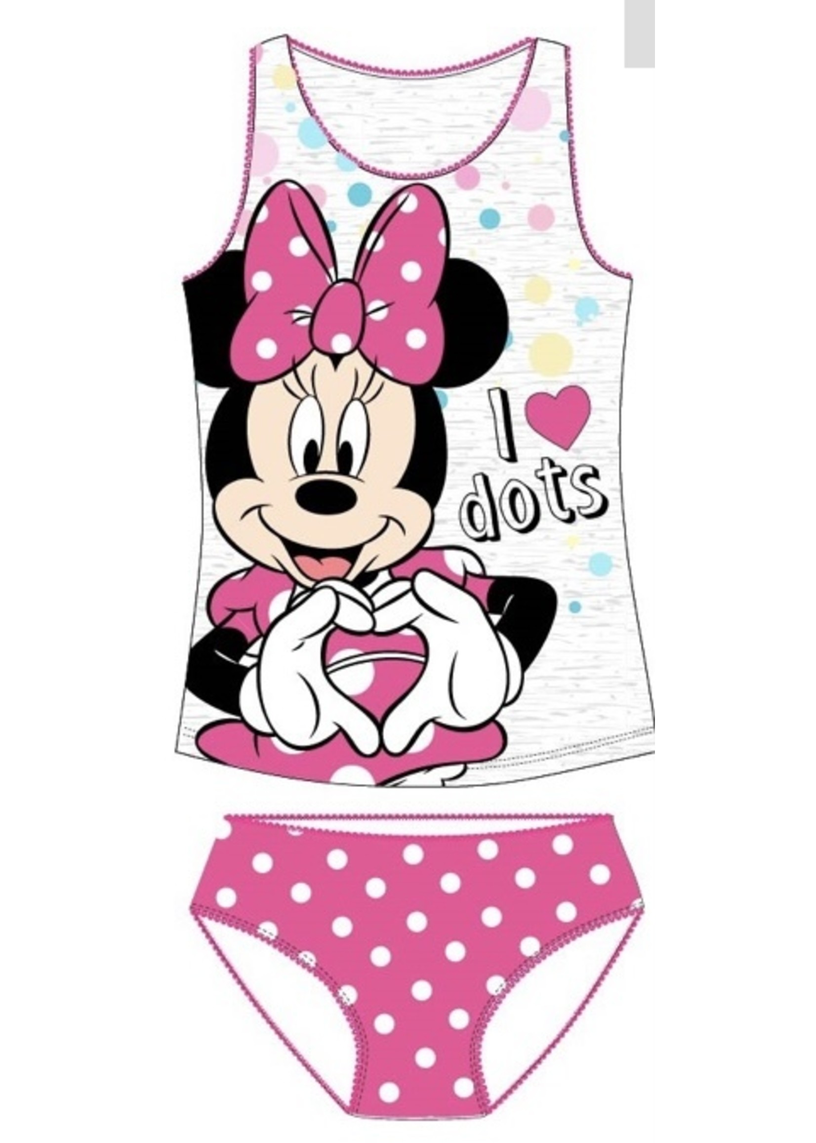 Disney Bielizna Myszka Minnie z Disney różowa