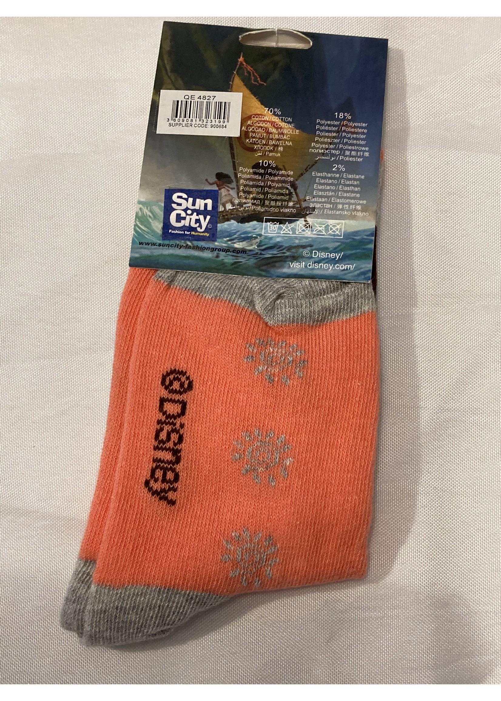 Disney Moana socks from Disney orange-grey