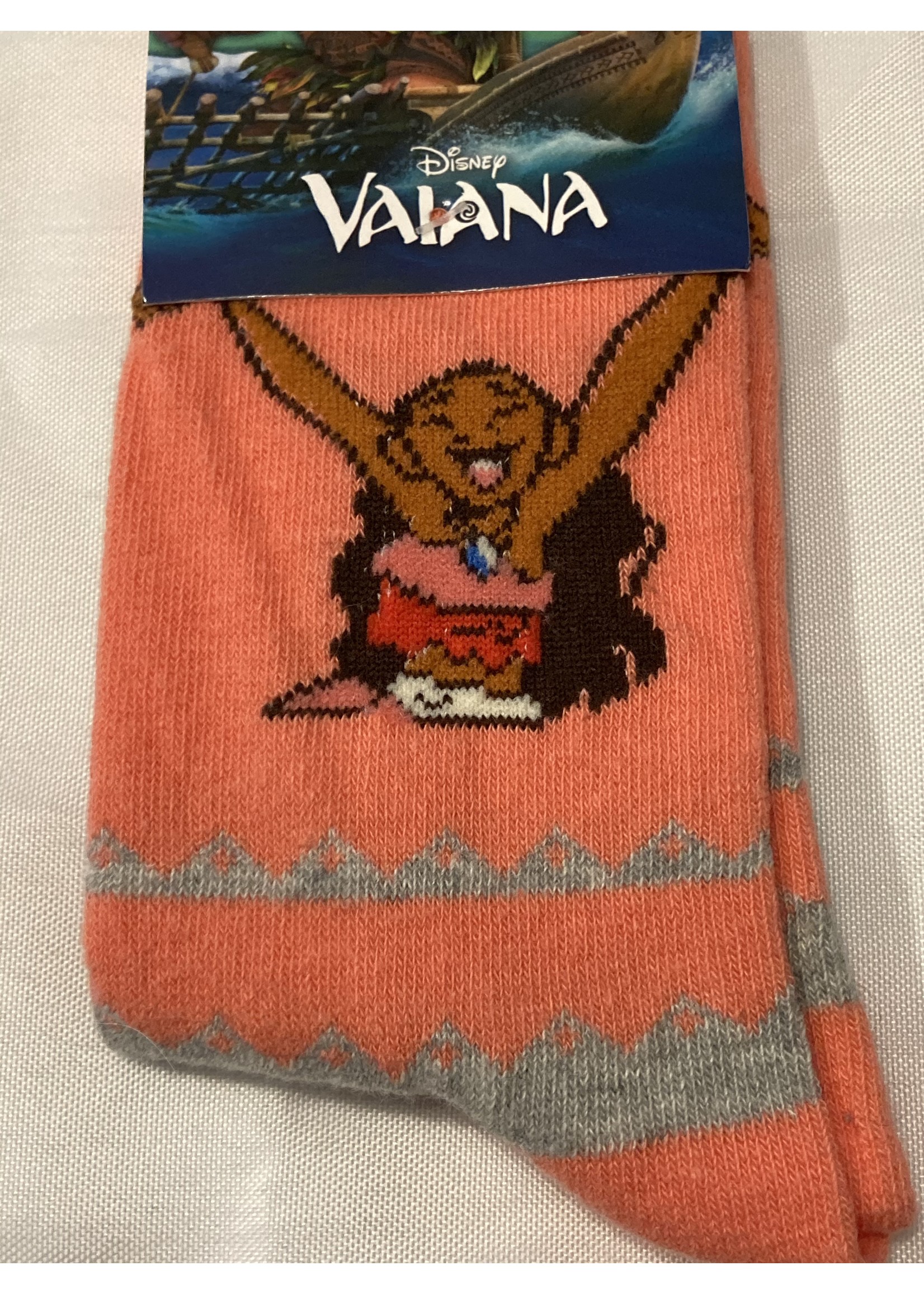 Disney Skarpetki Vaiana z Disneya szaro-pomarańczowe