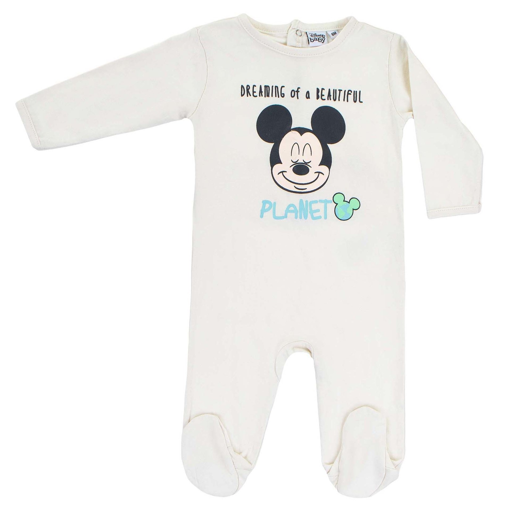 Mickey Mouse Organic Romper From Disney Baby Beige