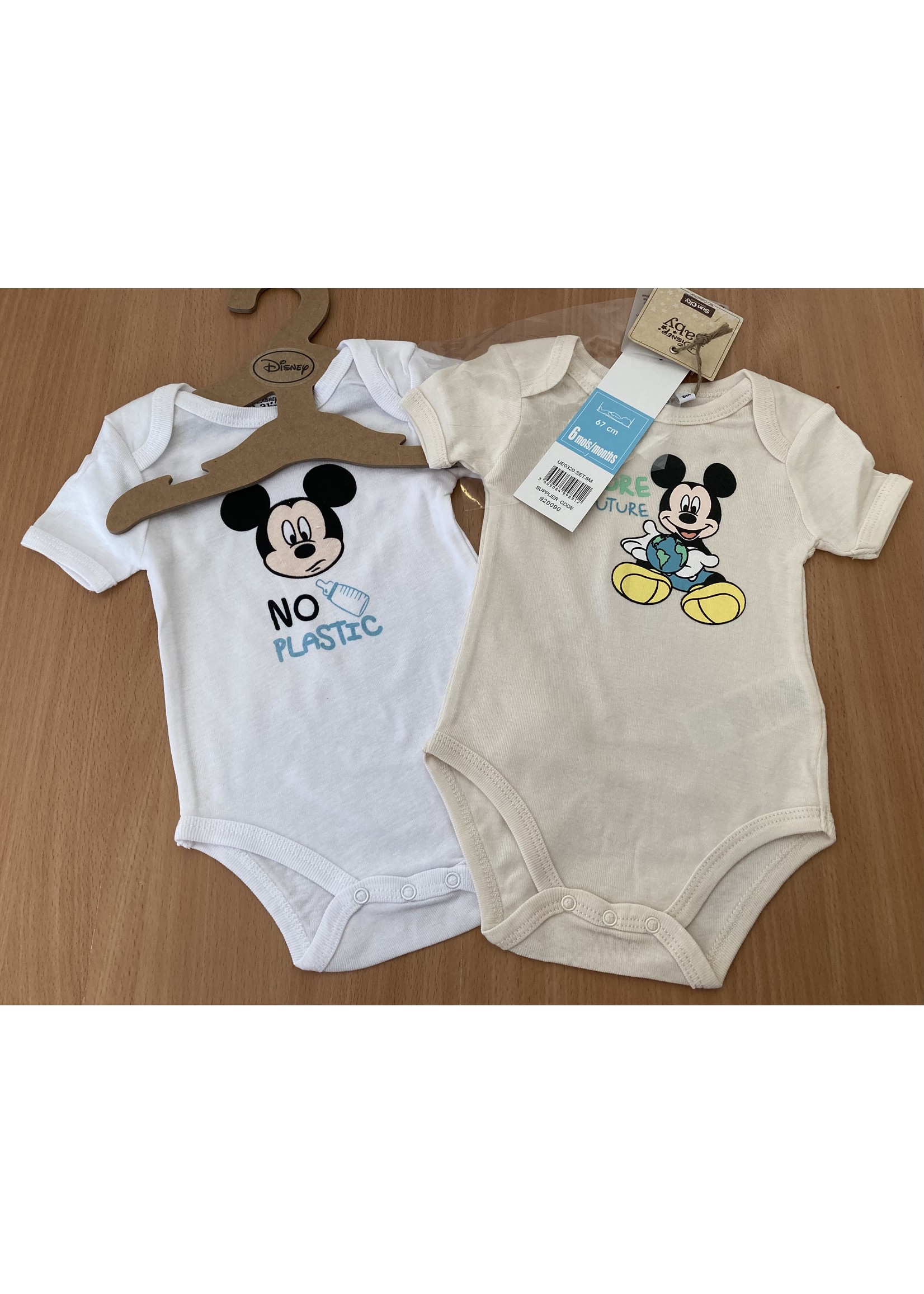 Disney baby Mickey Mouse organic rompers from Disney baby 2 pack