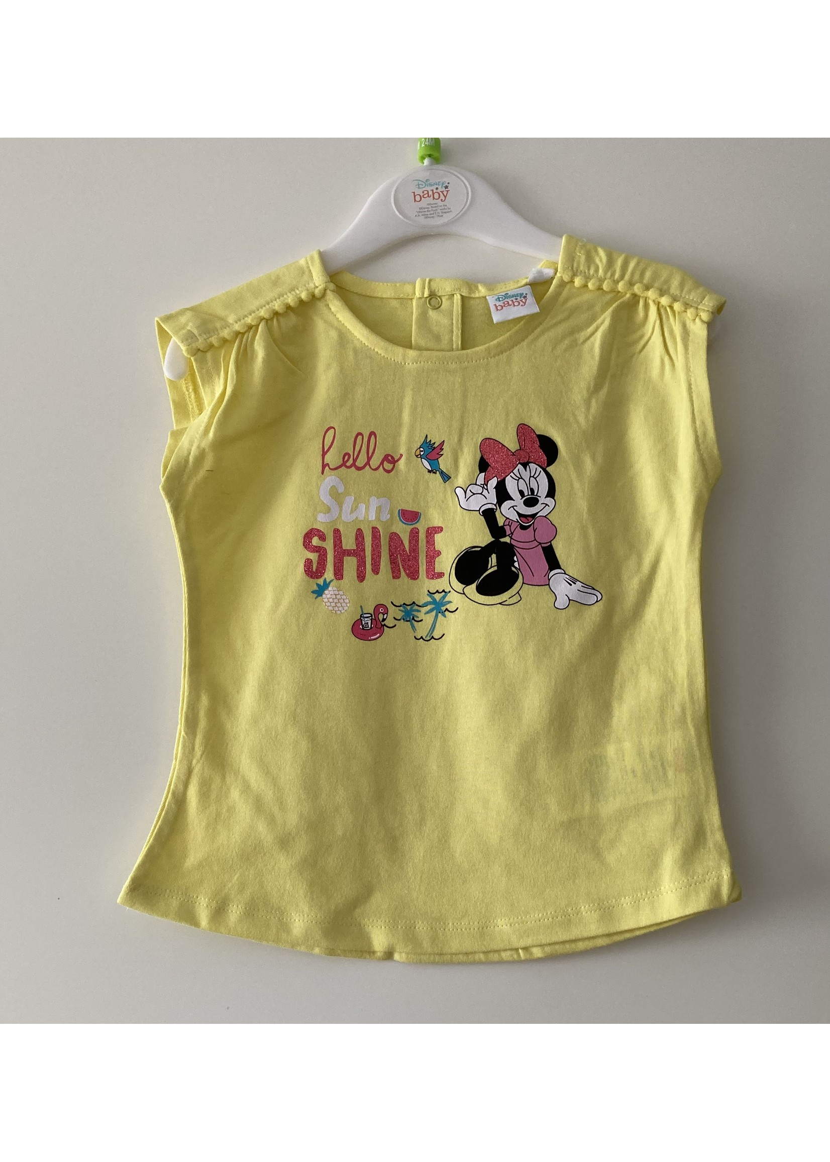 Disney baby Koszulka z Myszką Minnie z Disney baby yellow