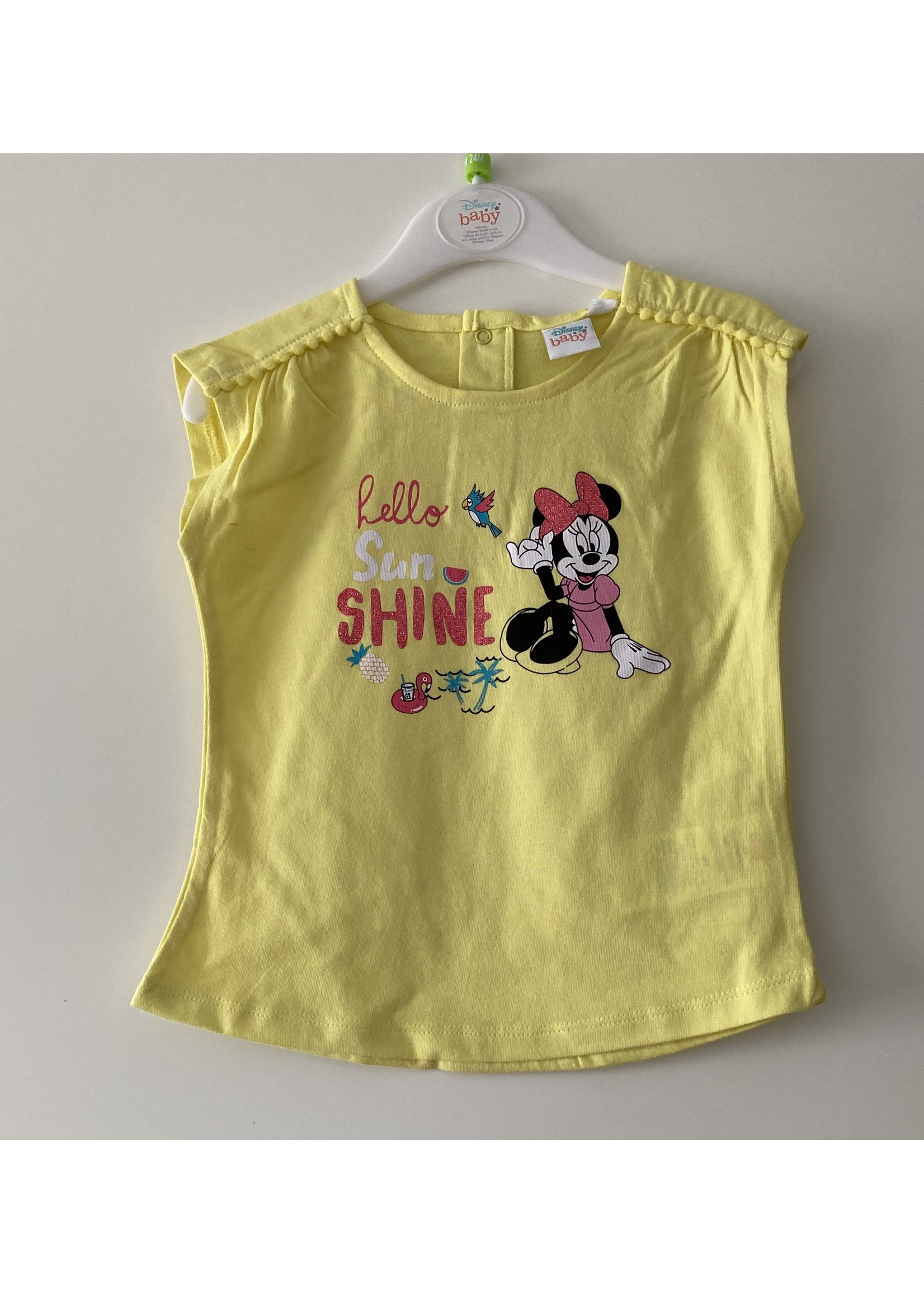 Disney baby Minnie Mouse T-shirt van Disney baby geel