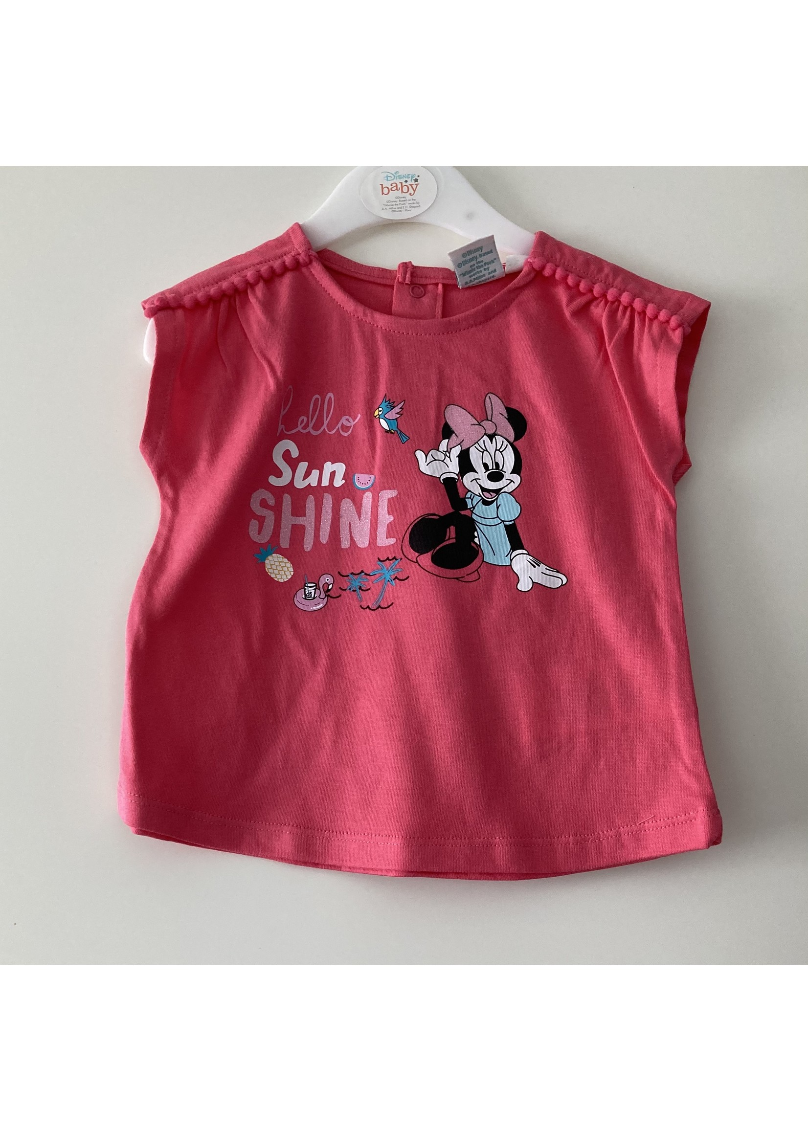 Disney baby Minnie Mouse T-shirt van Disney baby roze