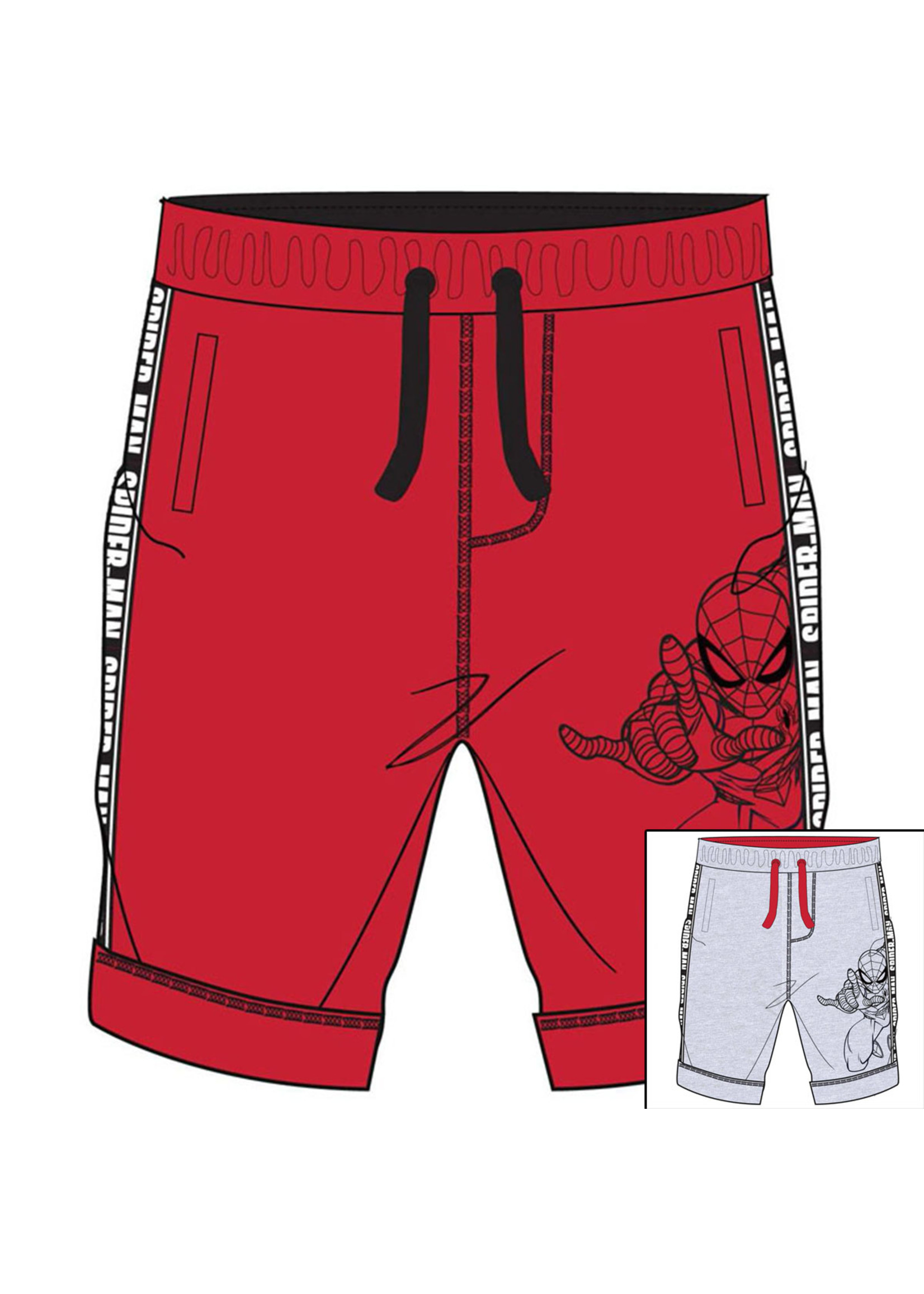 Marvel Spiderman shorts from Marvel red