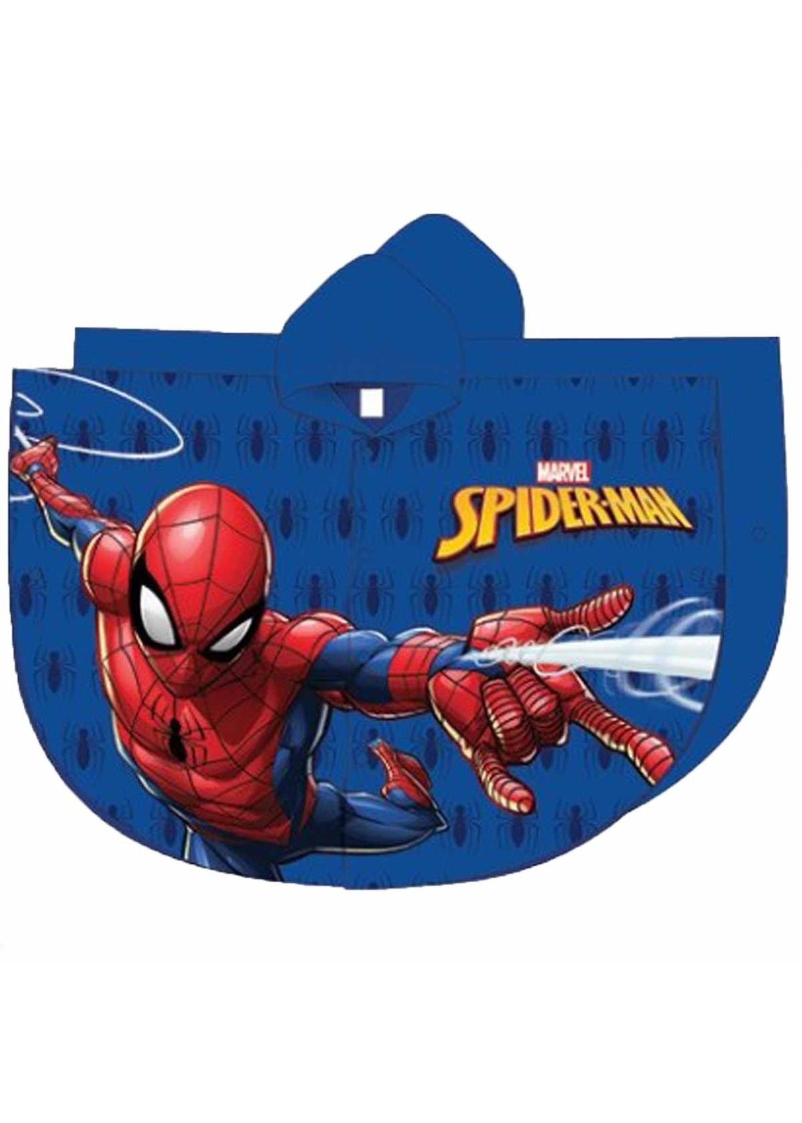 Marvel Spiderman regenponcho van Marvel blauw