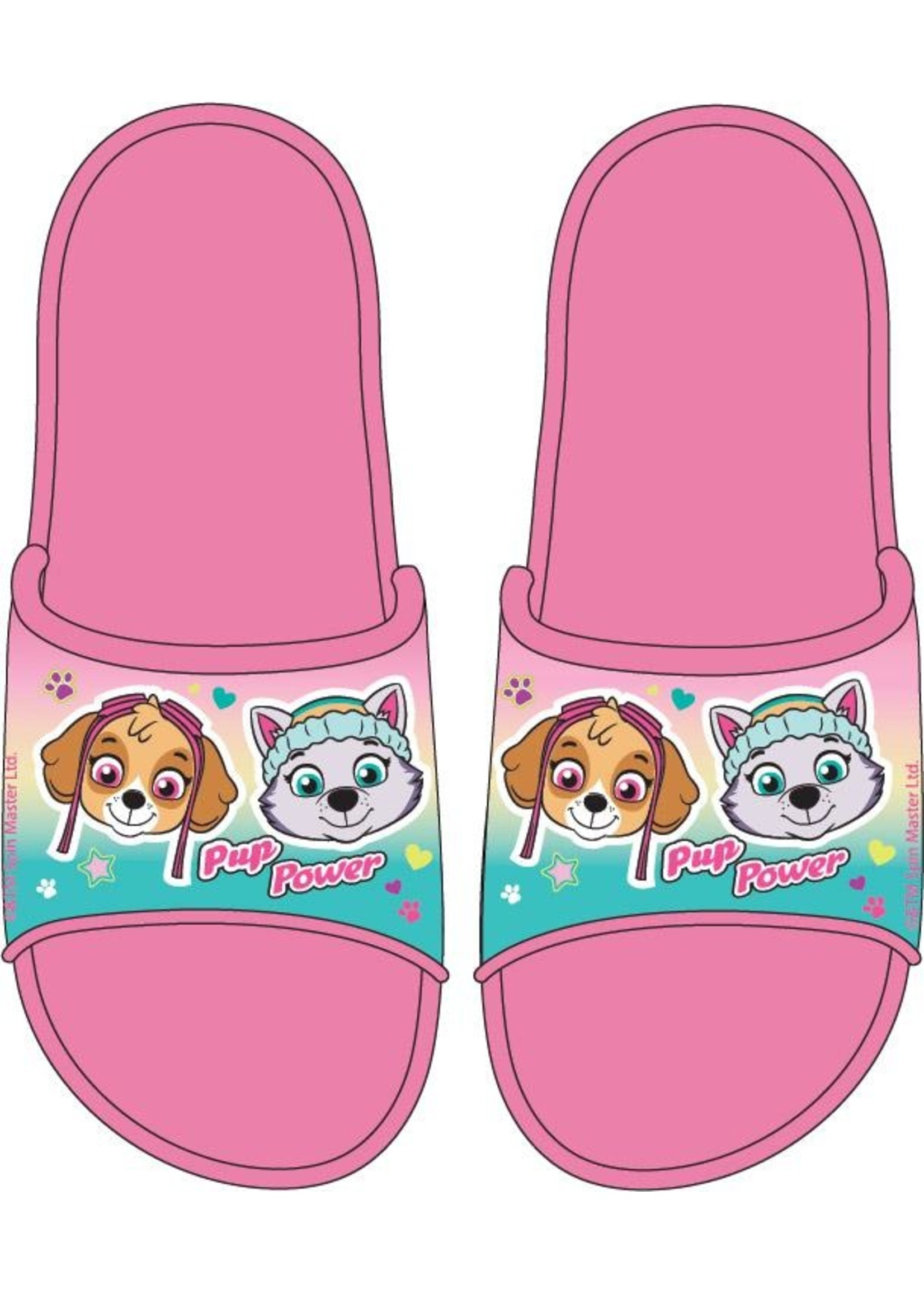 Nickelodeon Paw Patrol bath slippers from Nickelodeon pink