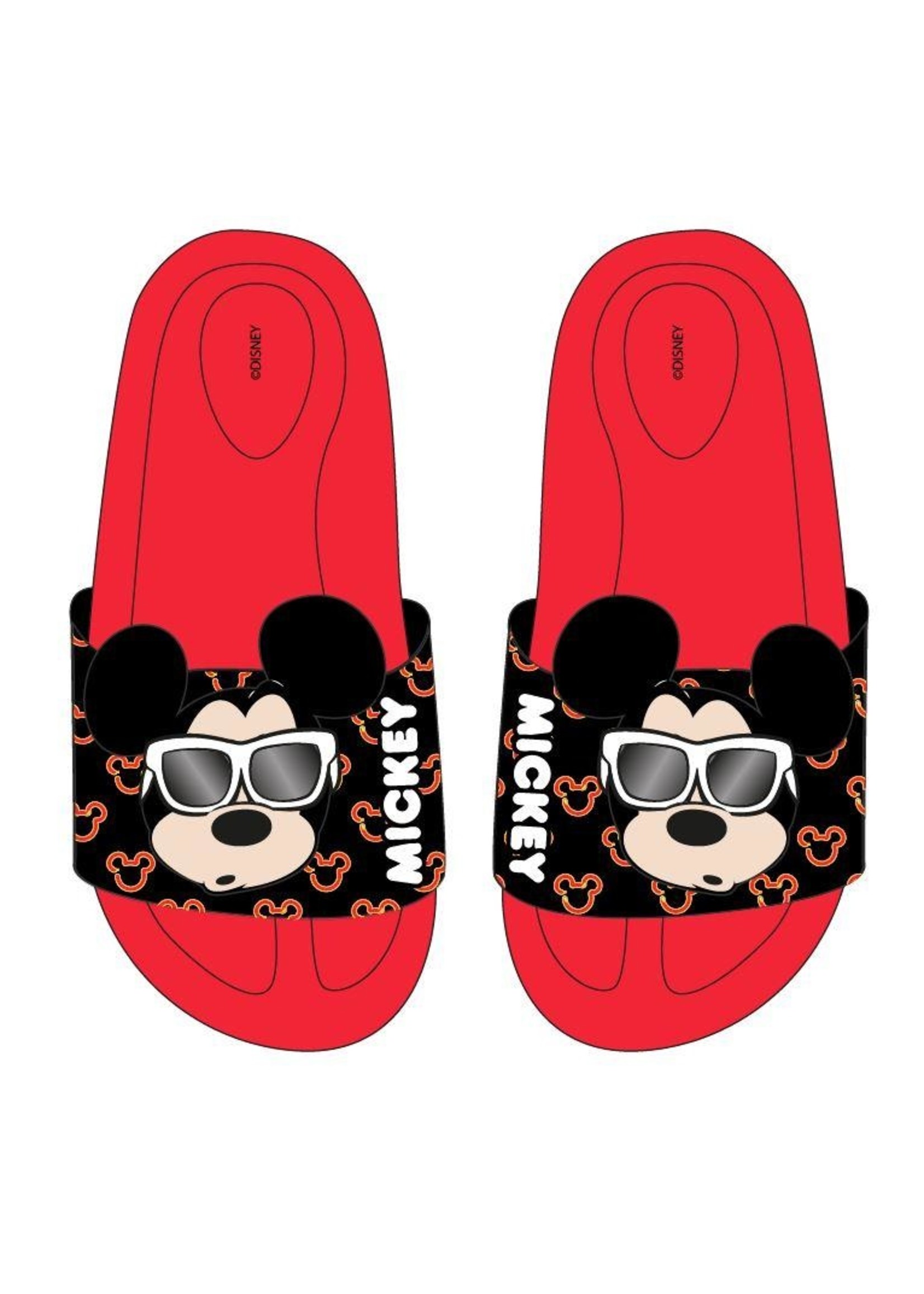 Disney Kapcie do kąpieli Mickey Mouse z Disney czerwone