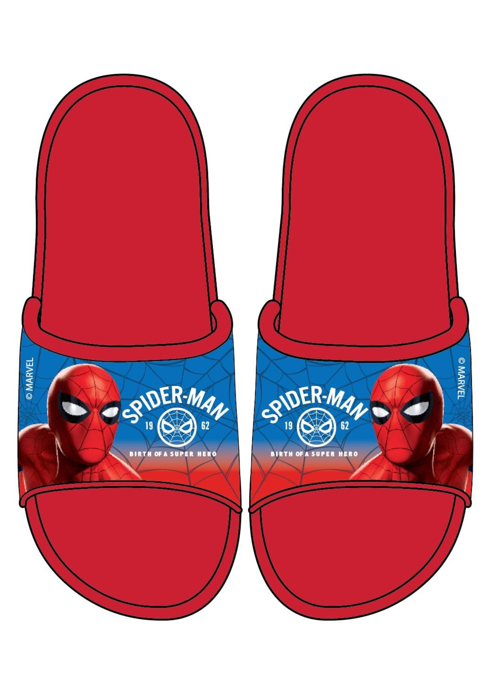 Marvel Spiderman bath slippers from Marvel red