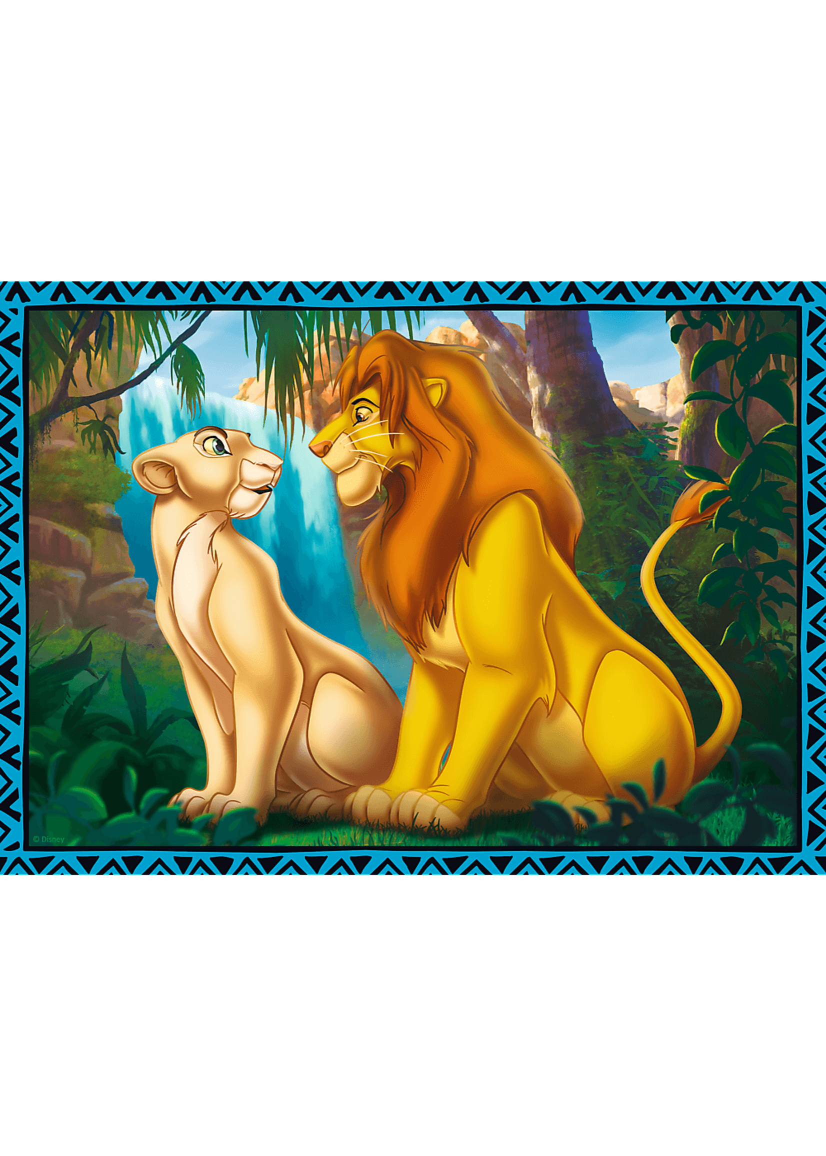 Disney Król Lew 4 w 1 puzzle od Disney