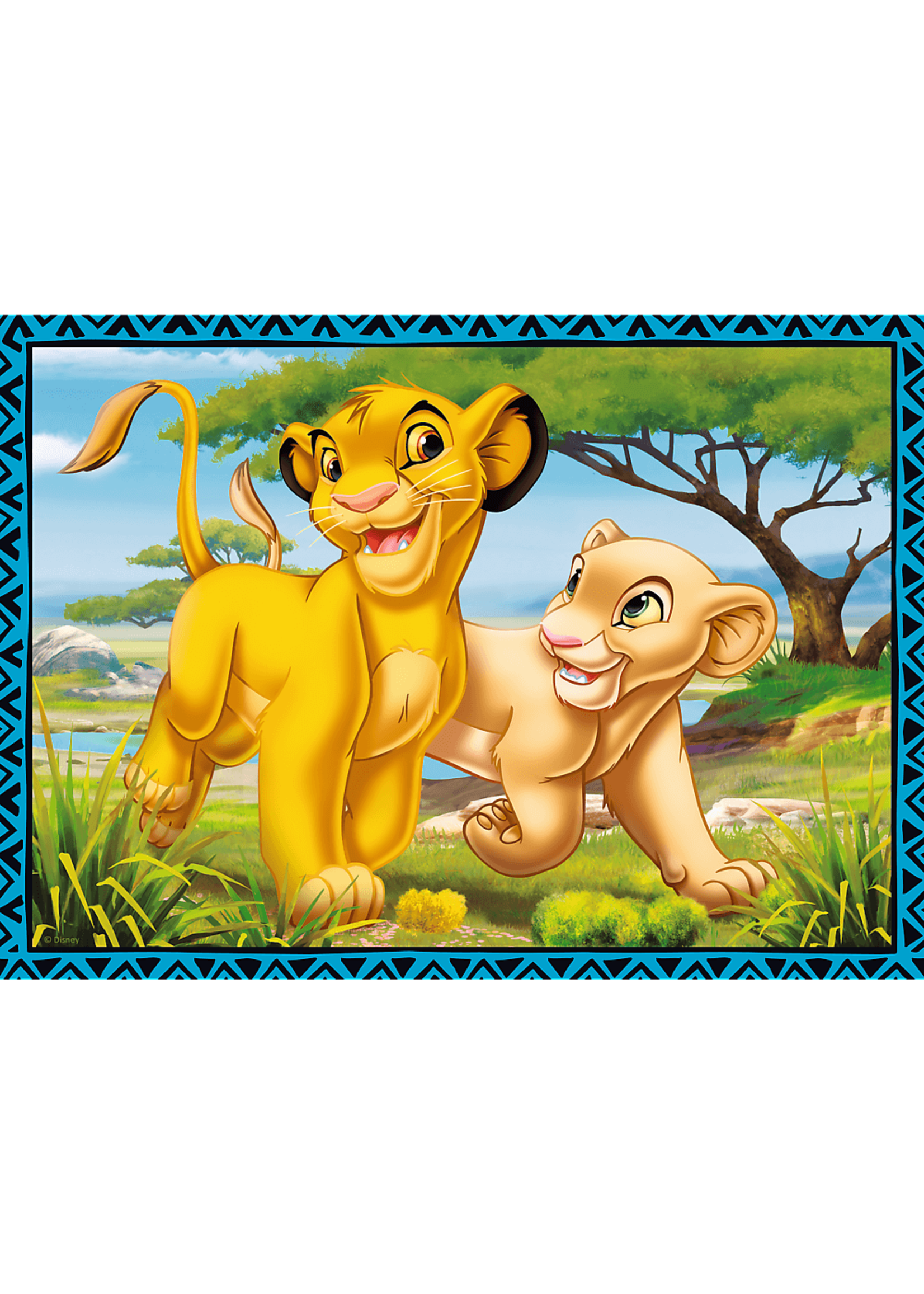 Disney Król Lew 4 w 1 puzzle od Disney