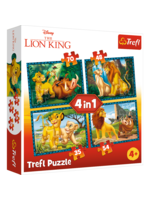 Disney Puzzle Król Lew 4w1