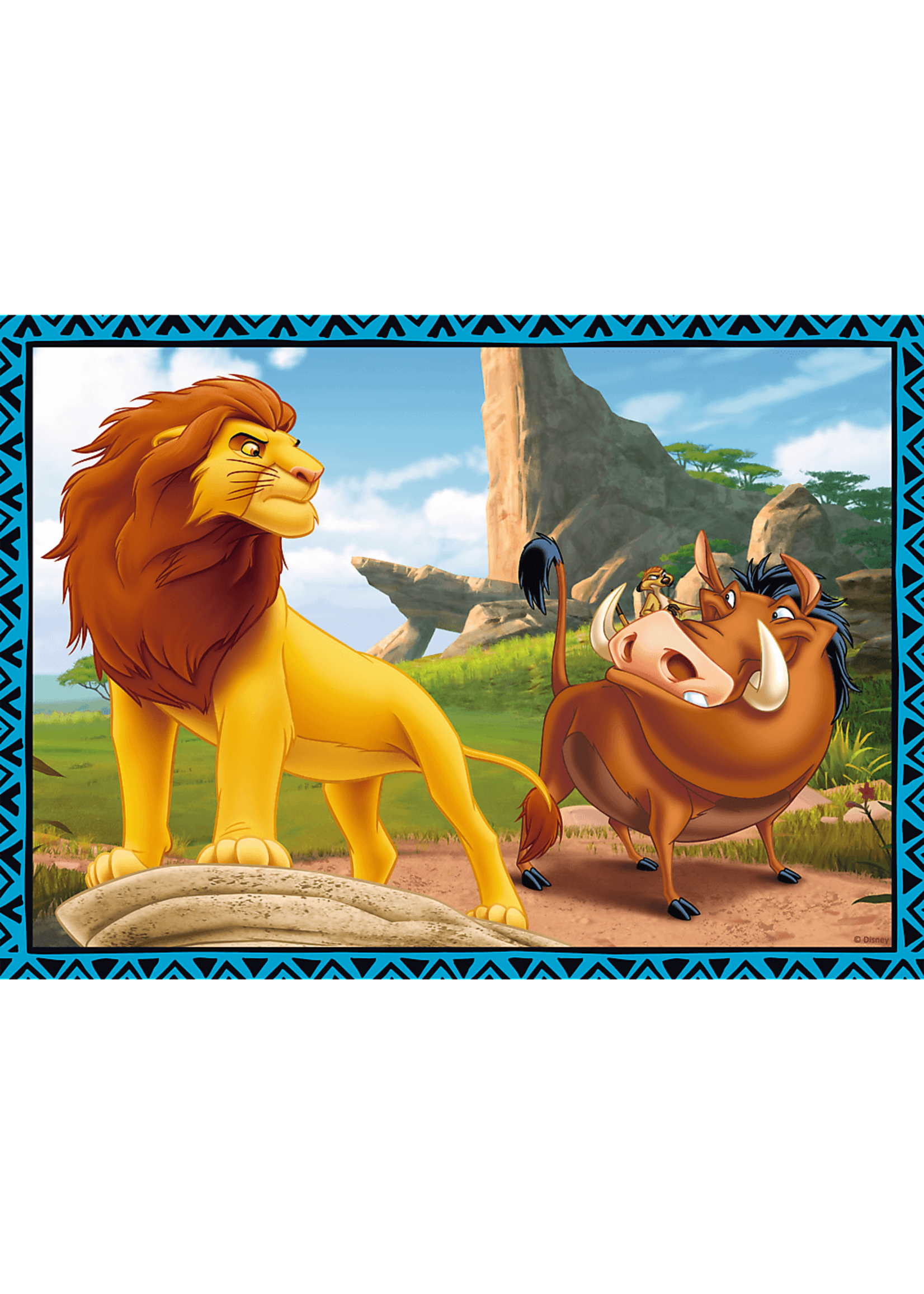 Disney Król Lew 4 w 1 puzzle od Disney