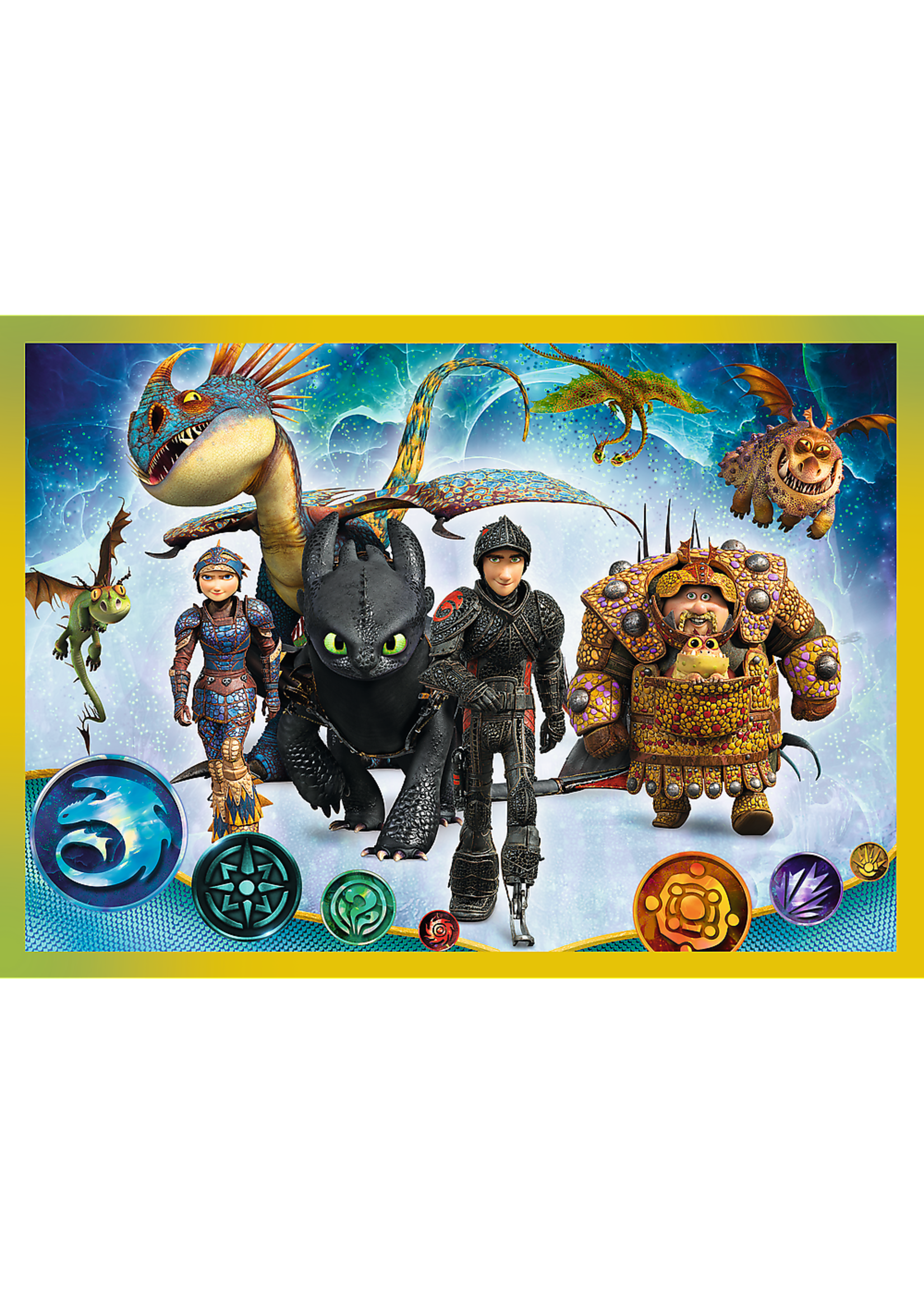 DreamWorks Dragons 4 in 1 puzzle from DreamWorks