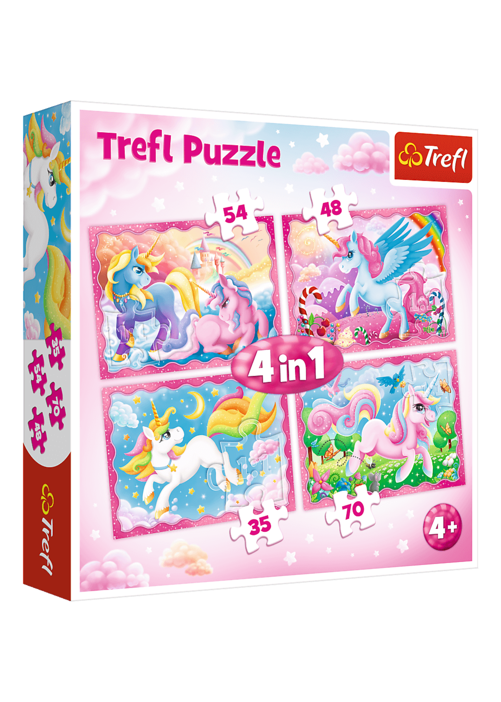 Unicorn 4 in 1 puzzel