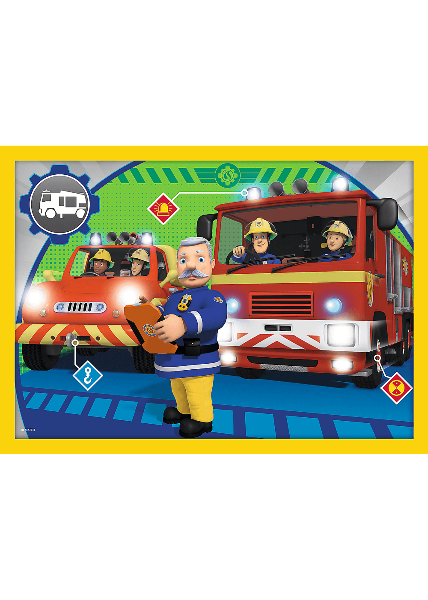 Fireman SAM Strażak Sam 4 w 1 puzzle