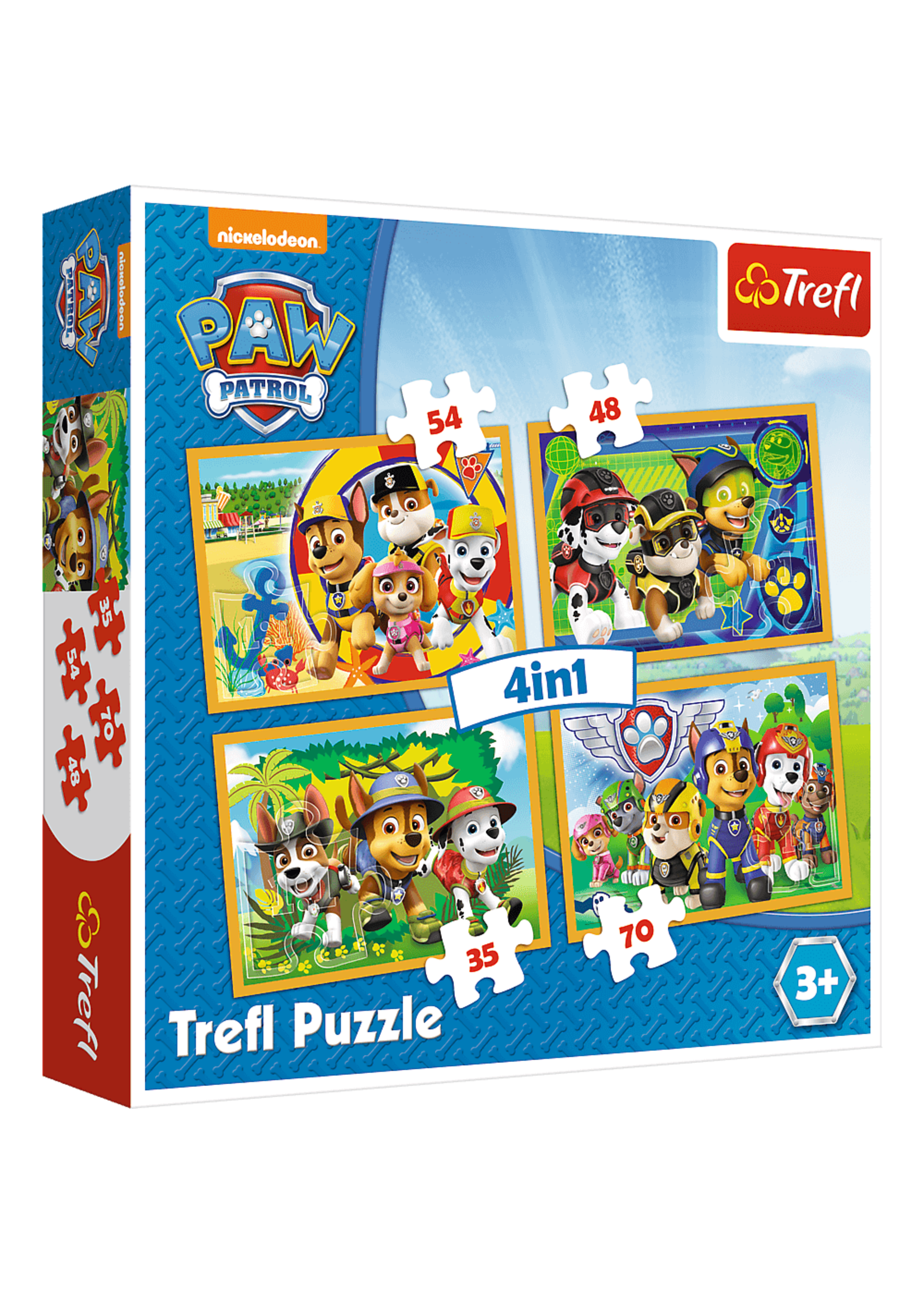 Nickelodeon Psi Patrol 4 w 1 puzzle od Nickelodeon