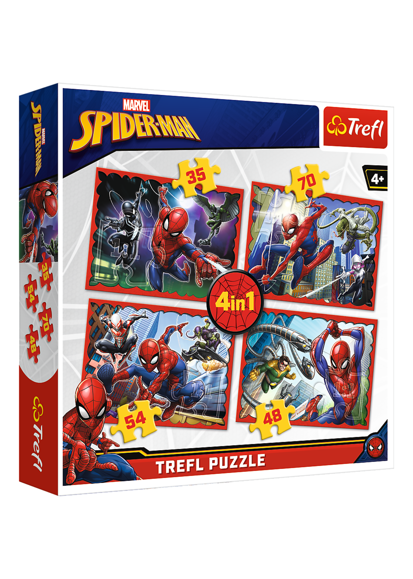 Marvel Spiderman 4 w 1 puzzle od Marvela