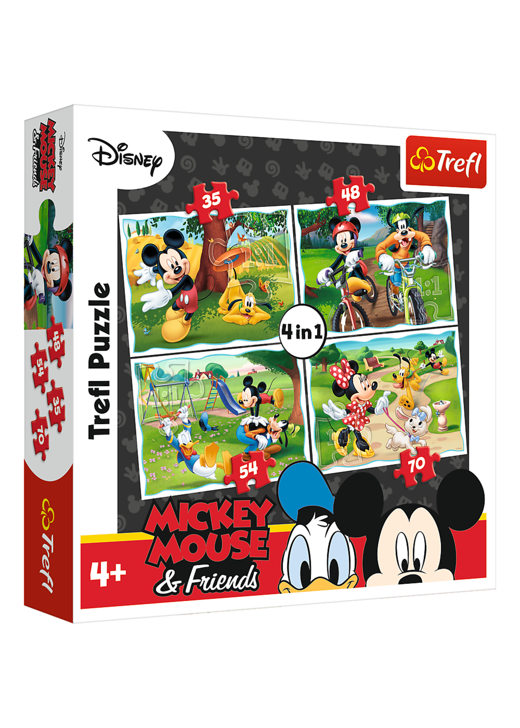 Disney Myszka Miki 4 w 1 puzzle od Disney