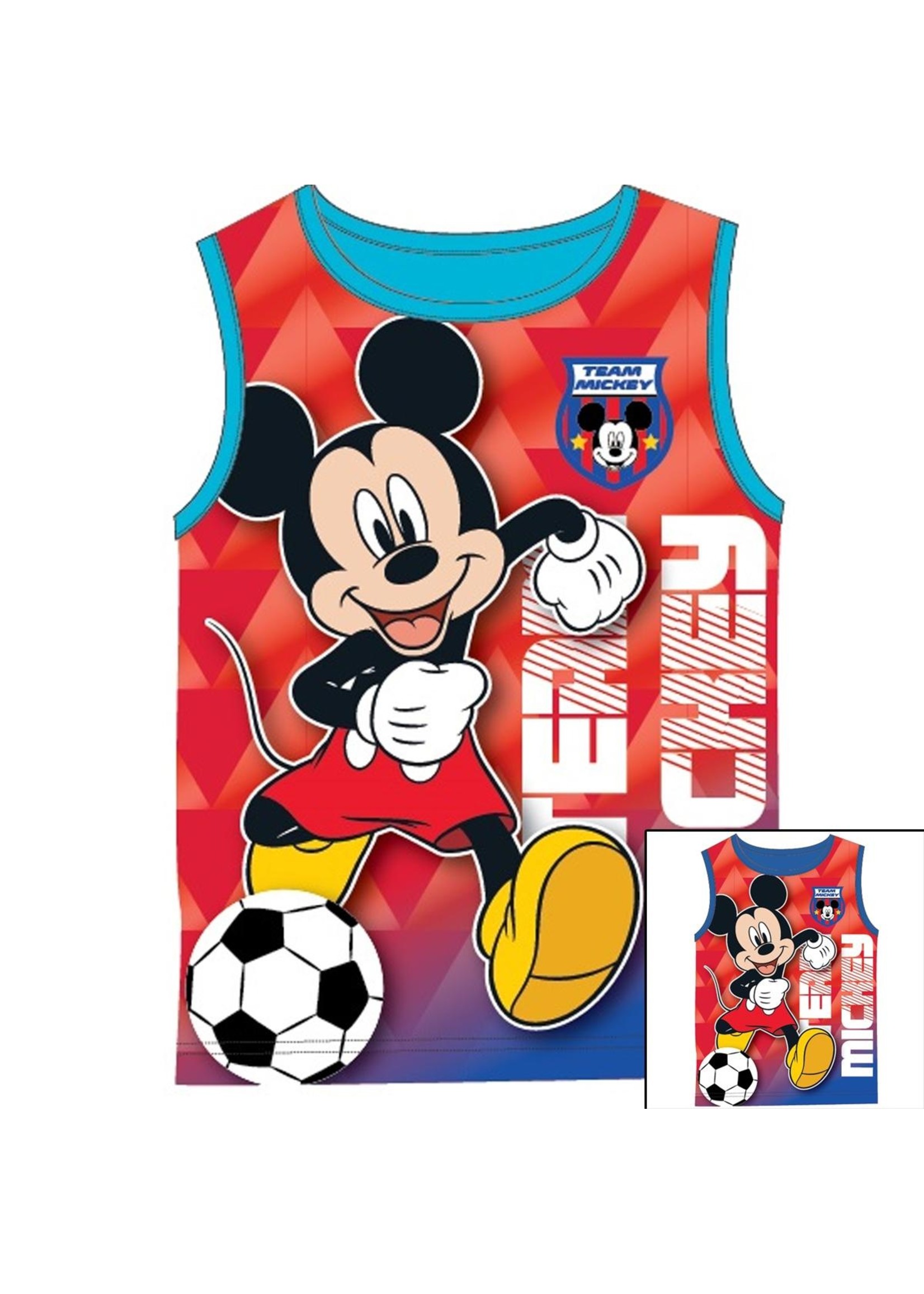 Disney junior Mickey Mouse mouwloos-shirt van Disney junior rood