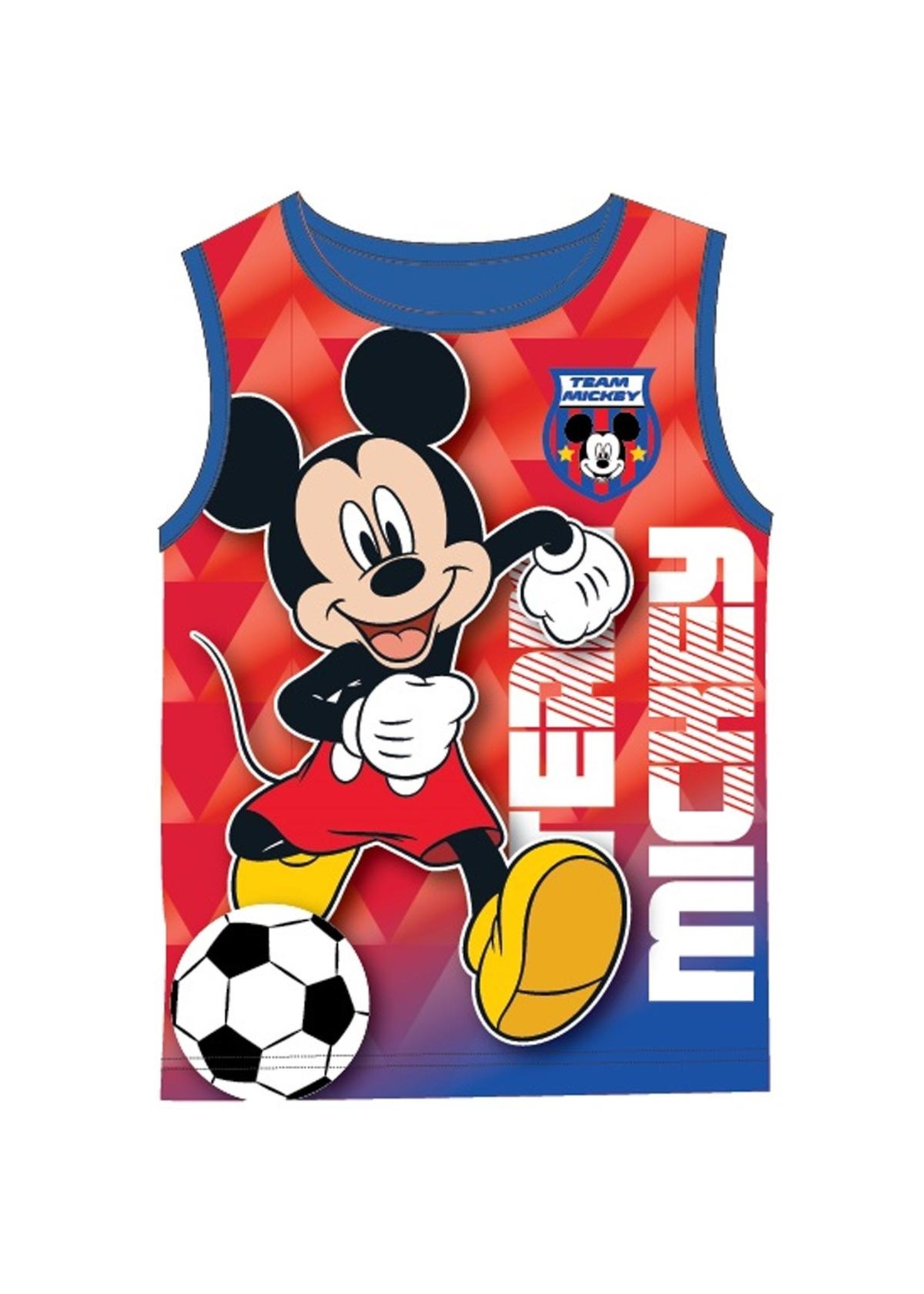 Disney junior Mickey Mouse mouwloos-shirt van Disney junior rood