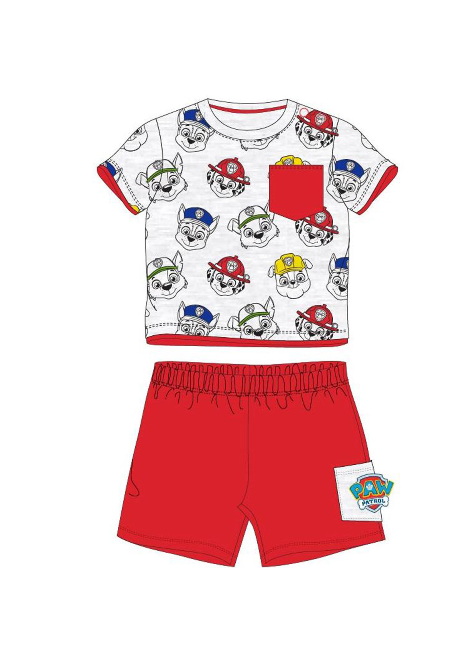 Nickelodeon Paw Patrol zomerset van Nickelodeon rood