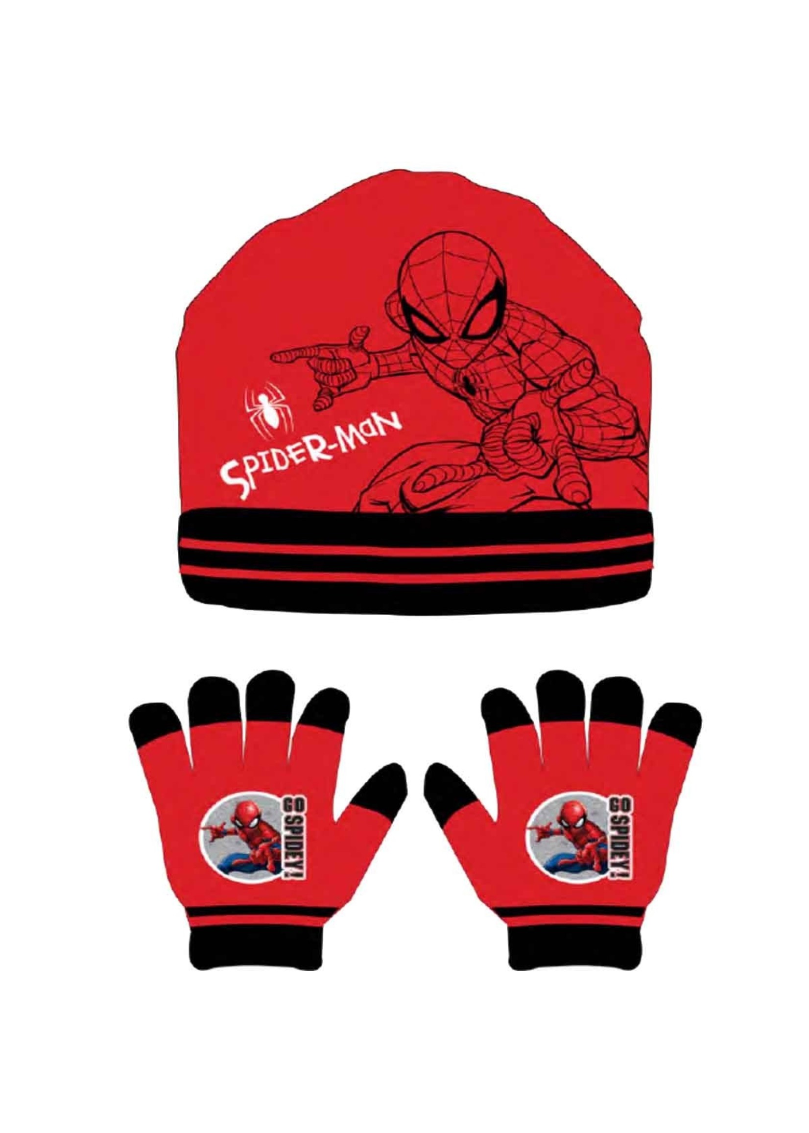 Marvel Spiderman 2delig winterset van Marvel rood