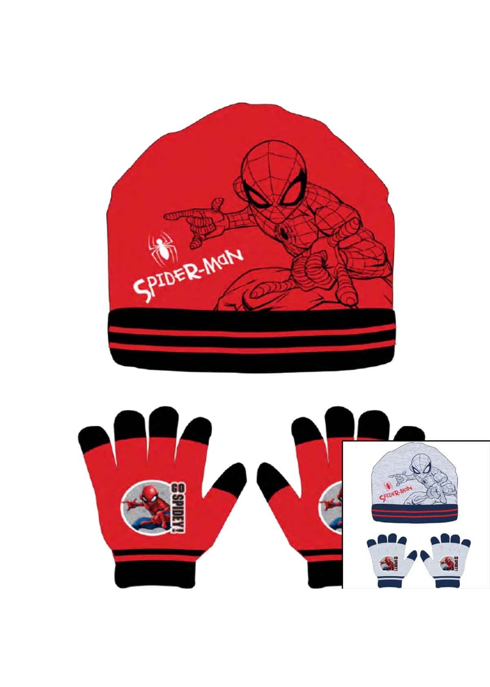 Marvel Spiderman 2-częściowy zestaw zimowy Marvel czerwony