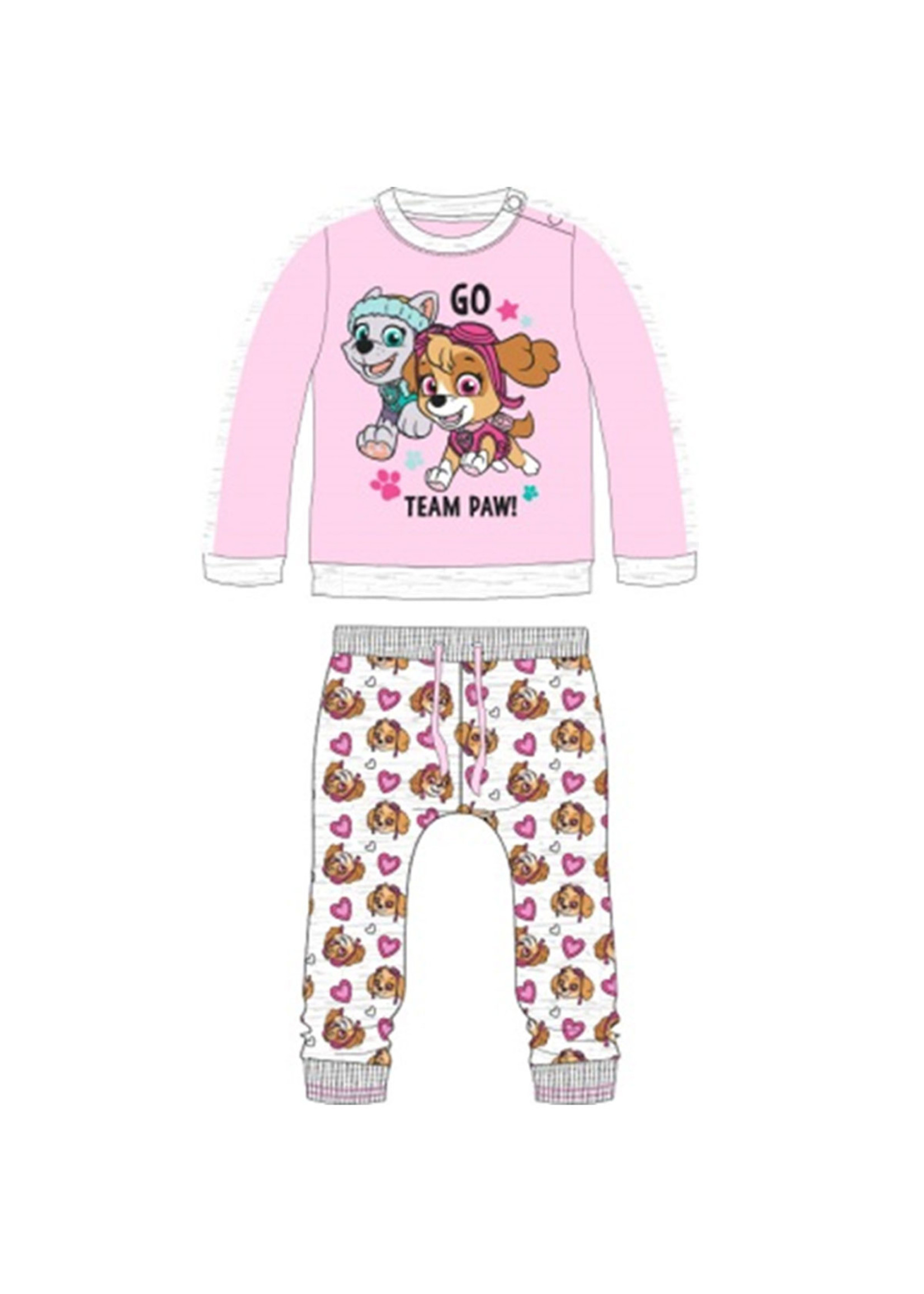 Nickelodeon Paw Patrol joggingpak van Nickelodeon lichtroze