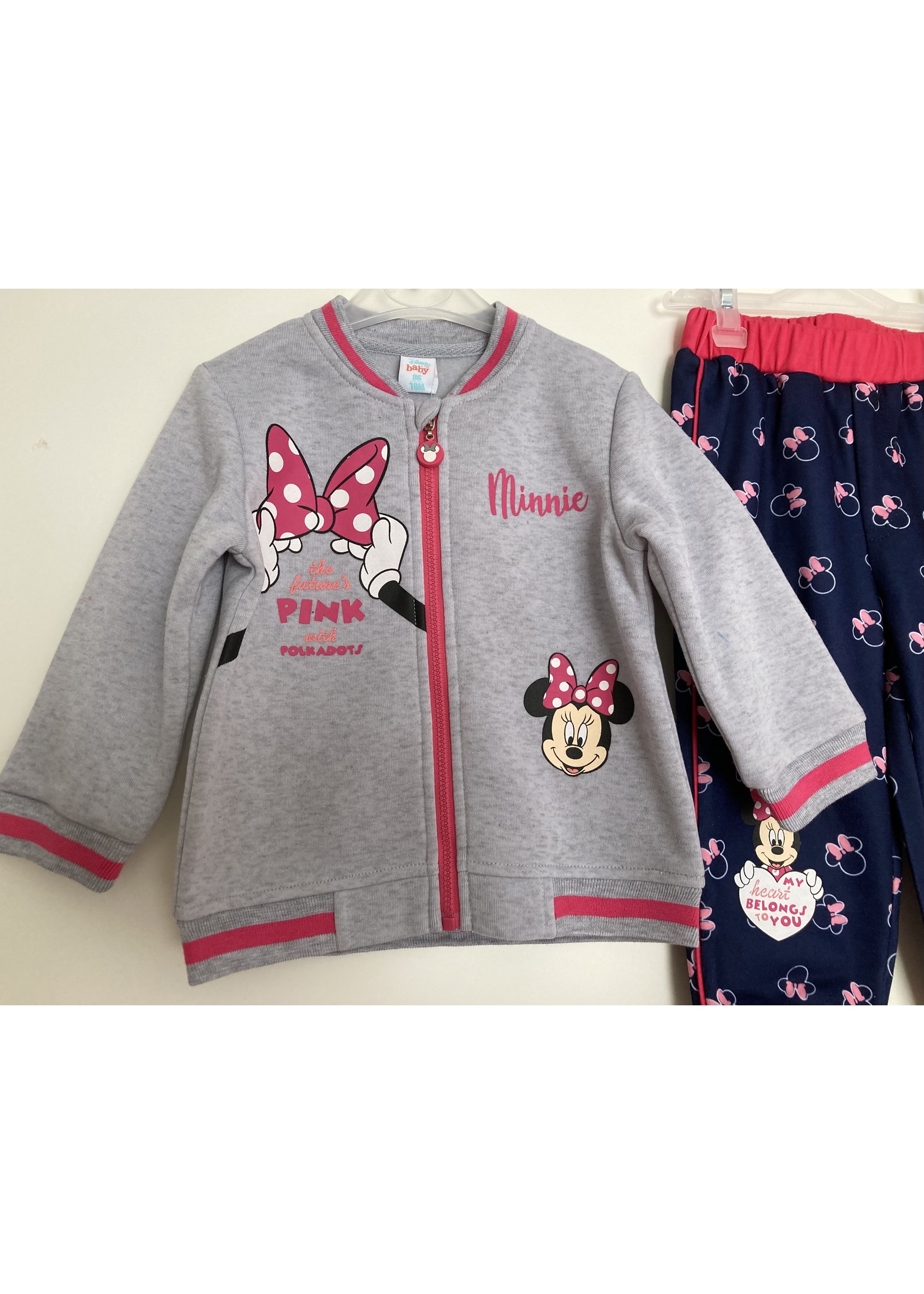 Disney baby Minnie Mouse joggingpak van Disney baby grijs-blauw