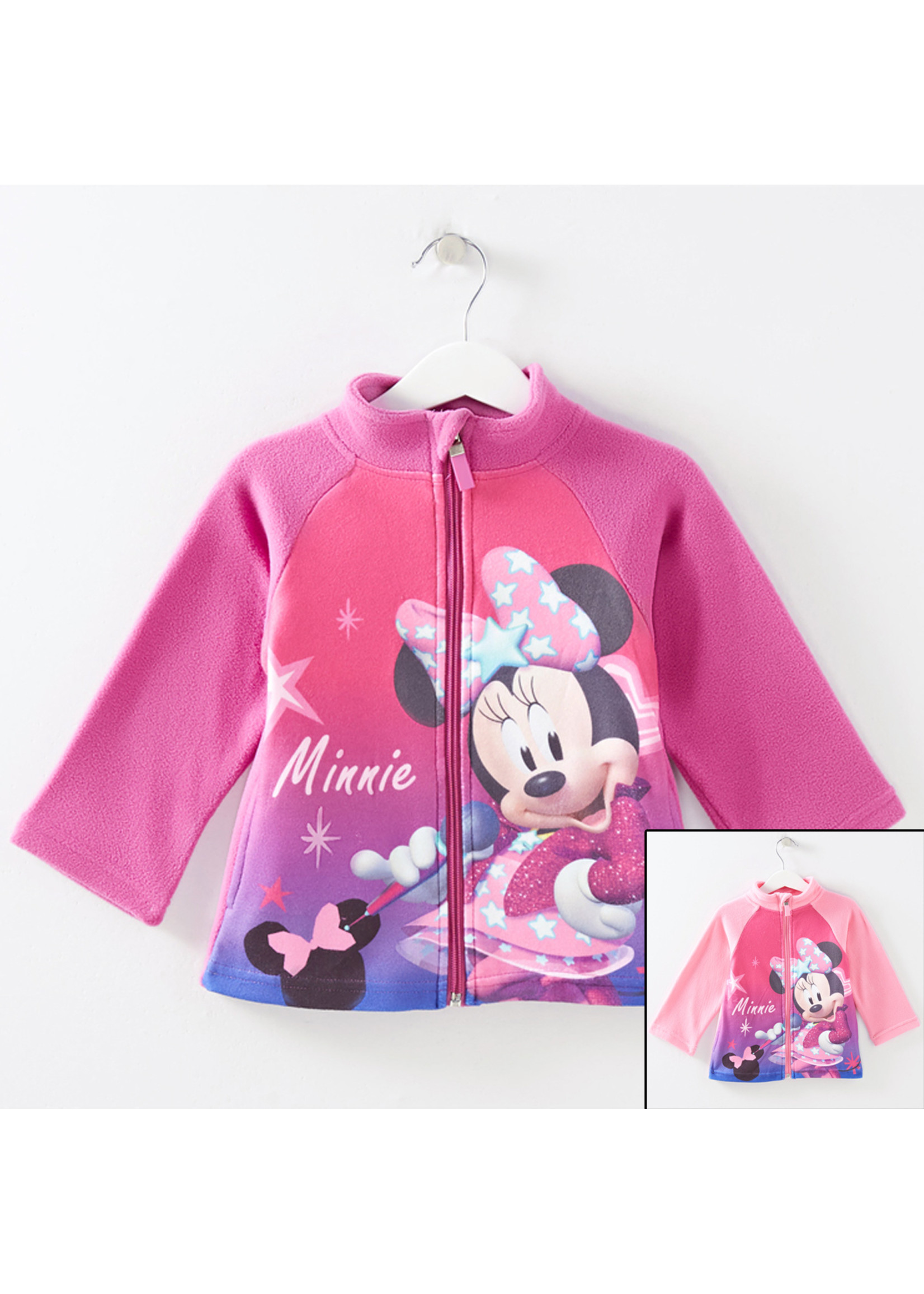 Disney junior Minnie Mouse fleece vest van Disney roze