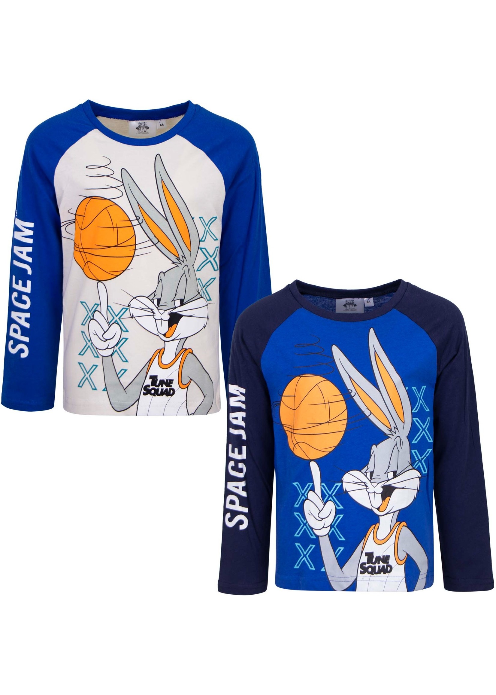 SPACE JAM Królik Bugs z długim rękawem Space Jam beżowy