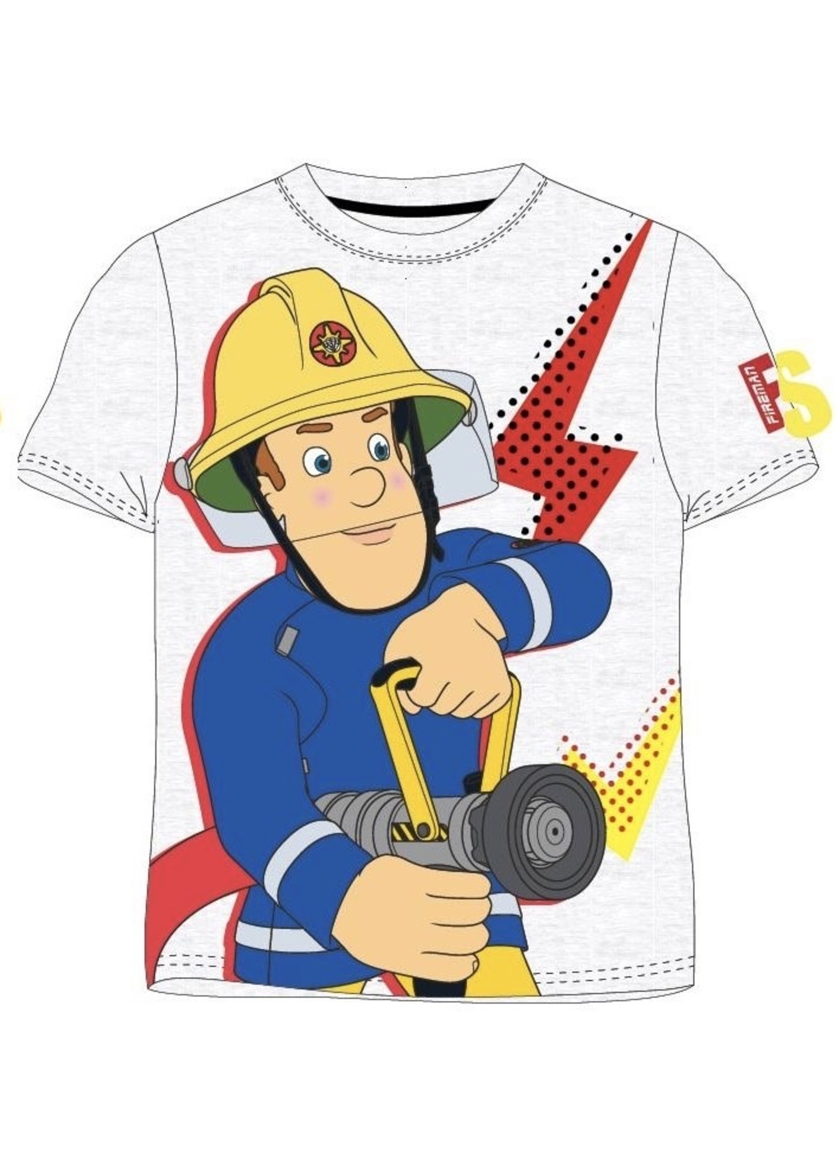 balans Dij nakomelingen Brandweerman Sam T-shirt grijs - coolkidsworld