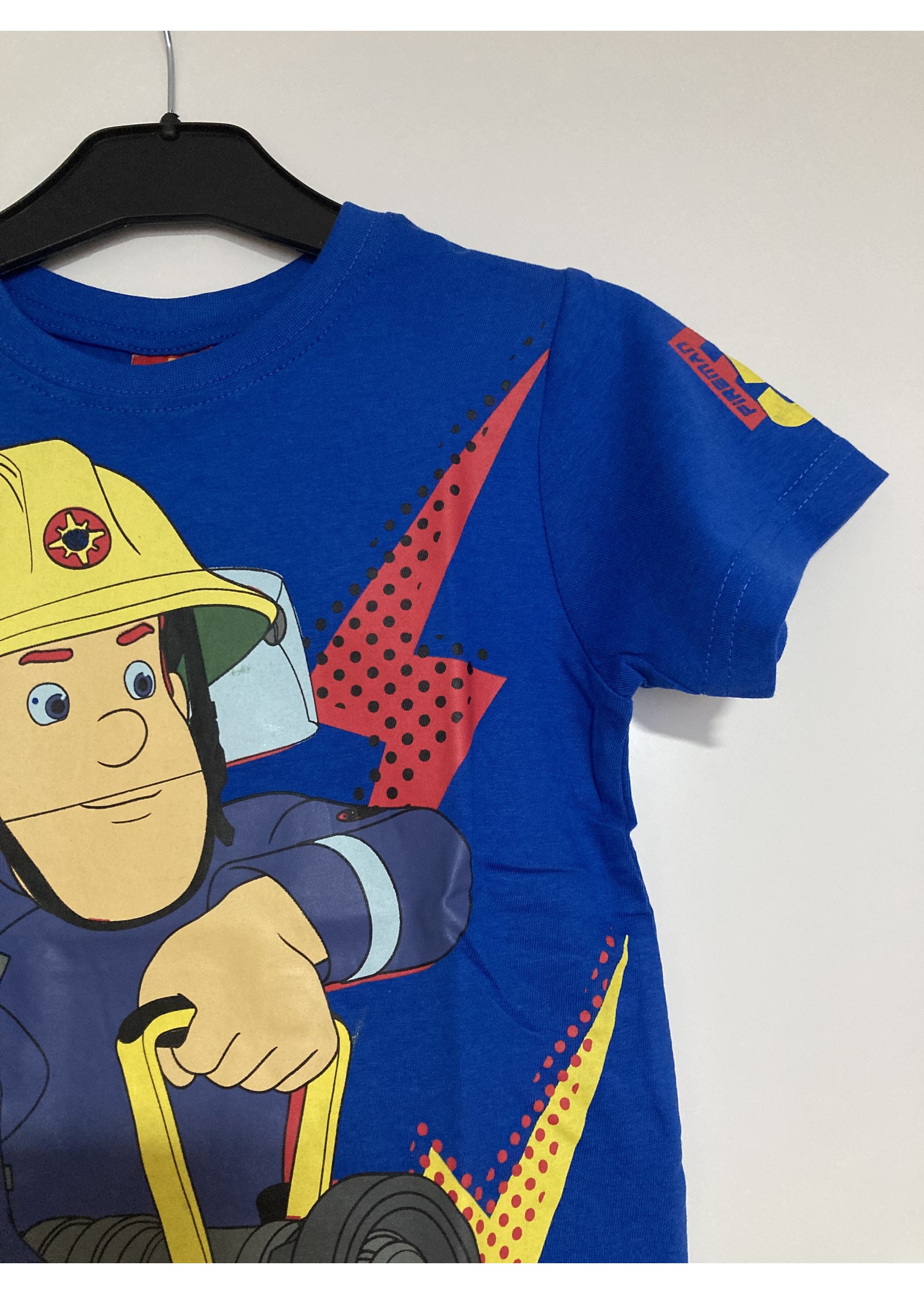 Handschrift Bakkerij satire Brandweerman Sam T-shirt blauw - coolkidsworld