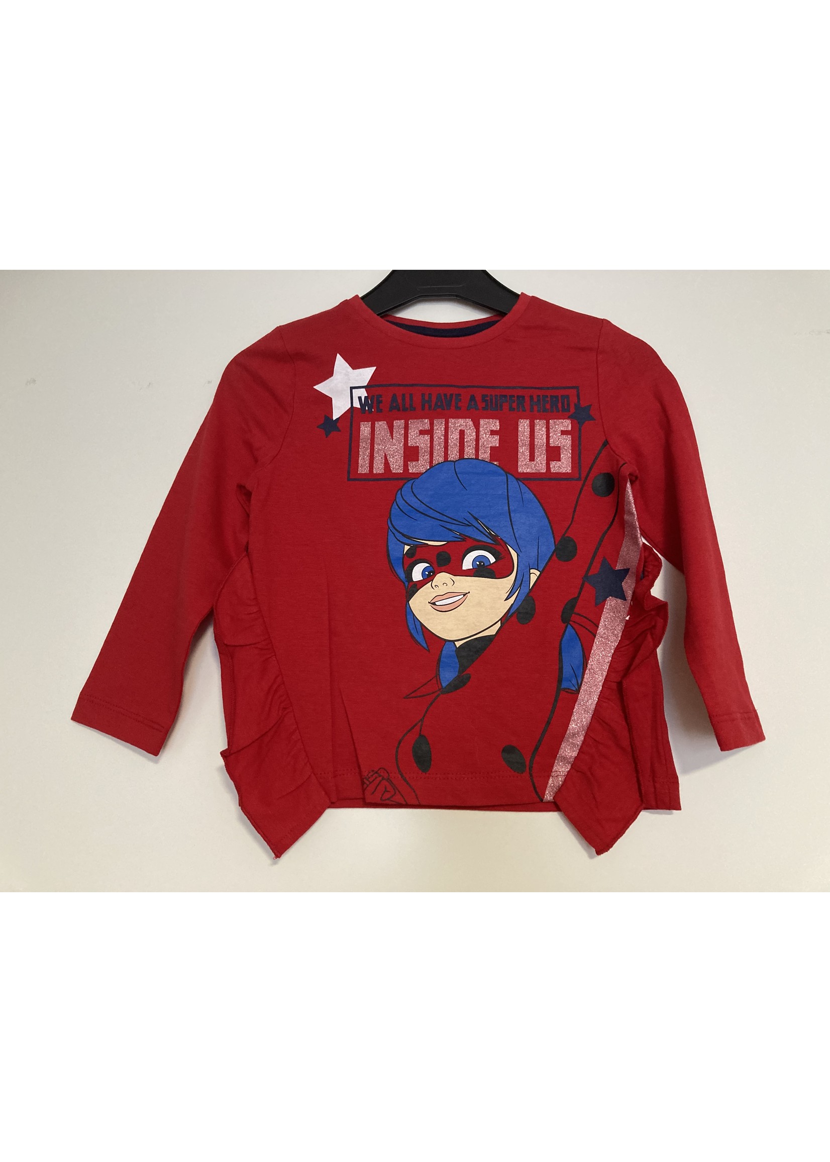 Miraculous Ladybug long sleeve ruffle Miraculous red