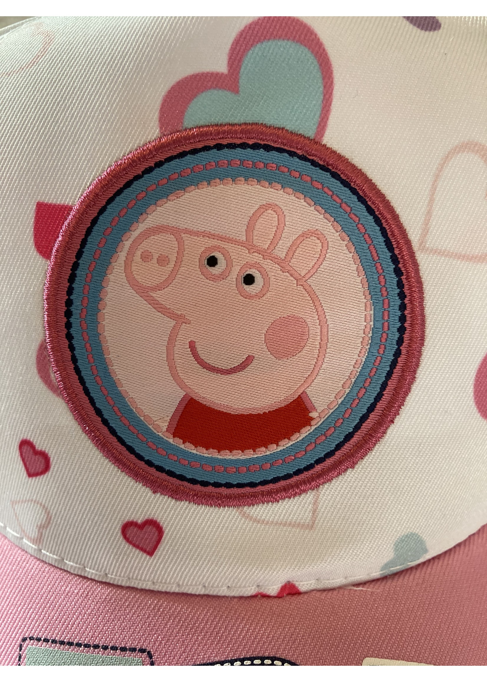 Peppa Pig  Czapka z daszkiem Świnka Peppa z Nickelodeon biało/różowa