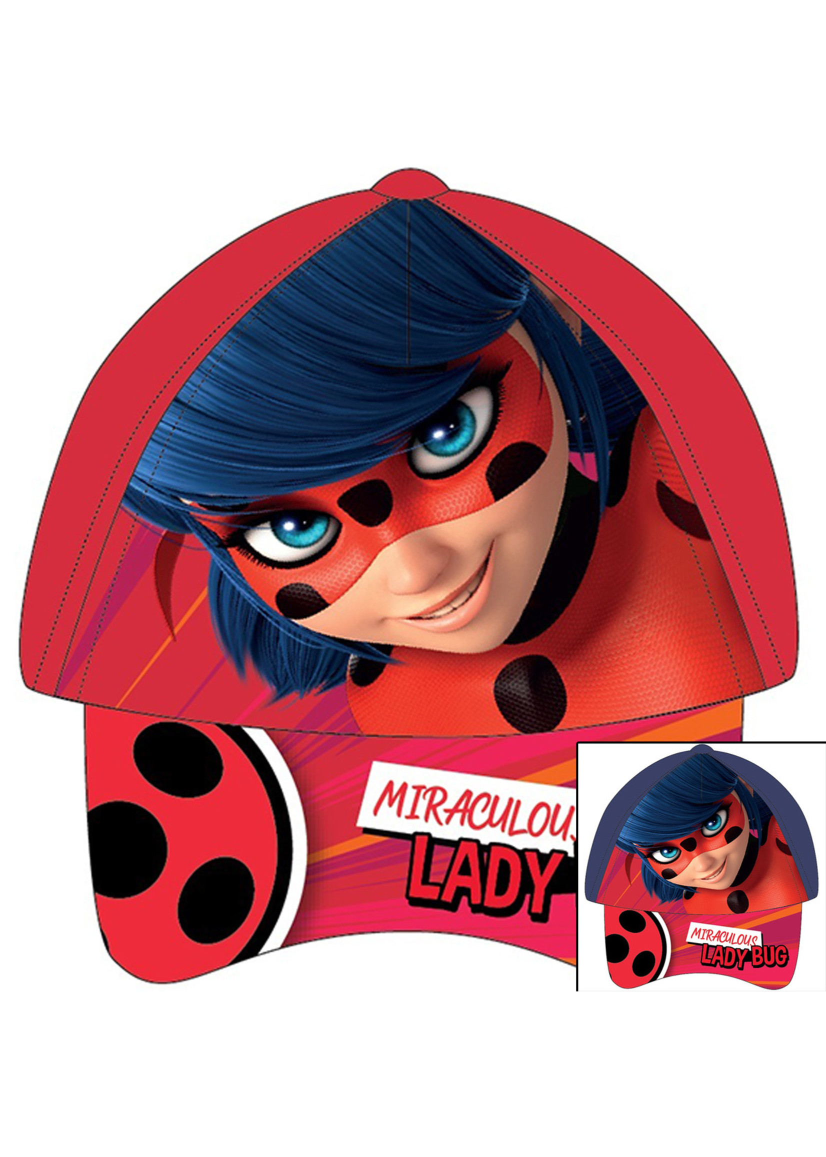 Miraculous Ladybug baseball pet van miraculous rood