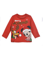 Disney baby Świąteczny Longsleeve Mickey czerwony