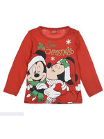 Disney baby Świąteczny Longsleeve Mickey & Minnie czerwony