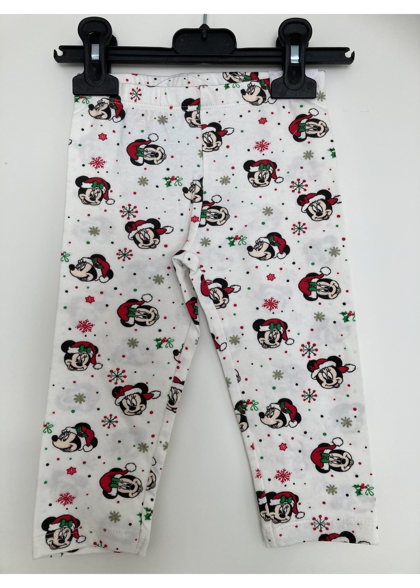 Disney baby Świąteczne legginsy Myszka Miki i Minnie z Disney baby białe